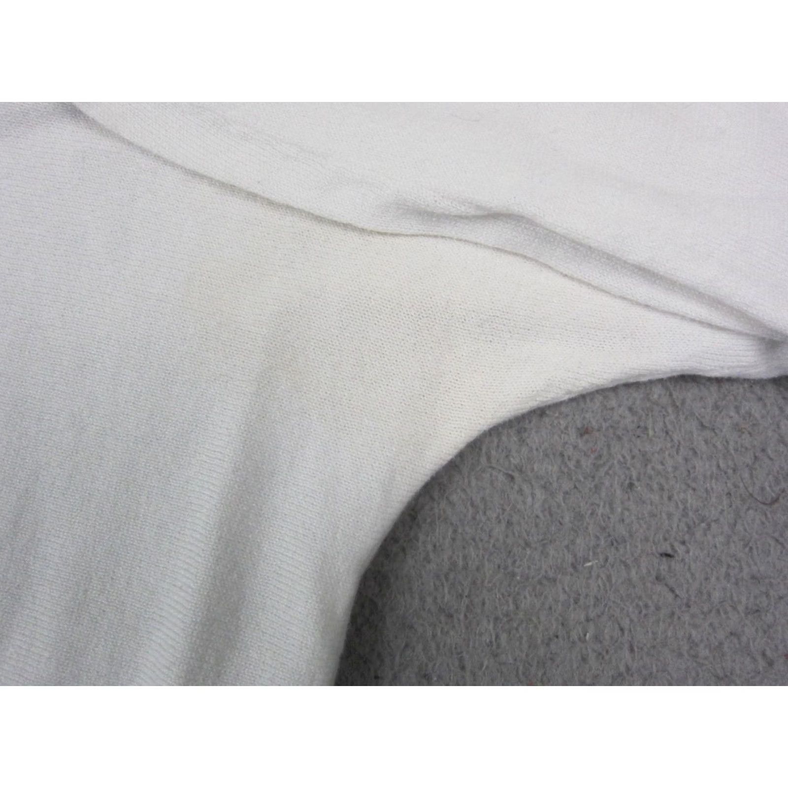 Ralph Lauren Ralph Lauren Cardigan Womens Small White Open Front Knit Sweater Cotton LRL 90s Size S / US 4 / IT 40 - 4 Thumbnail