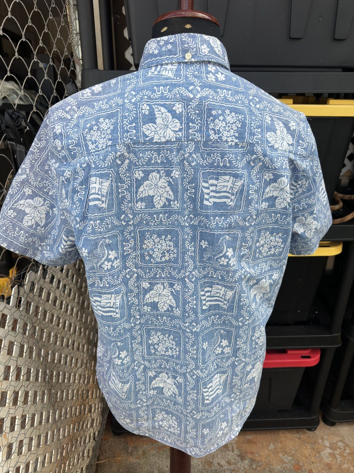 Reyn Spooner Reyn Spooner Tailored Fit Hawaiian Print Blue Men's M Size US M / EU 48-50 / 2 - 2 Thumbnail