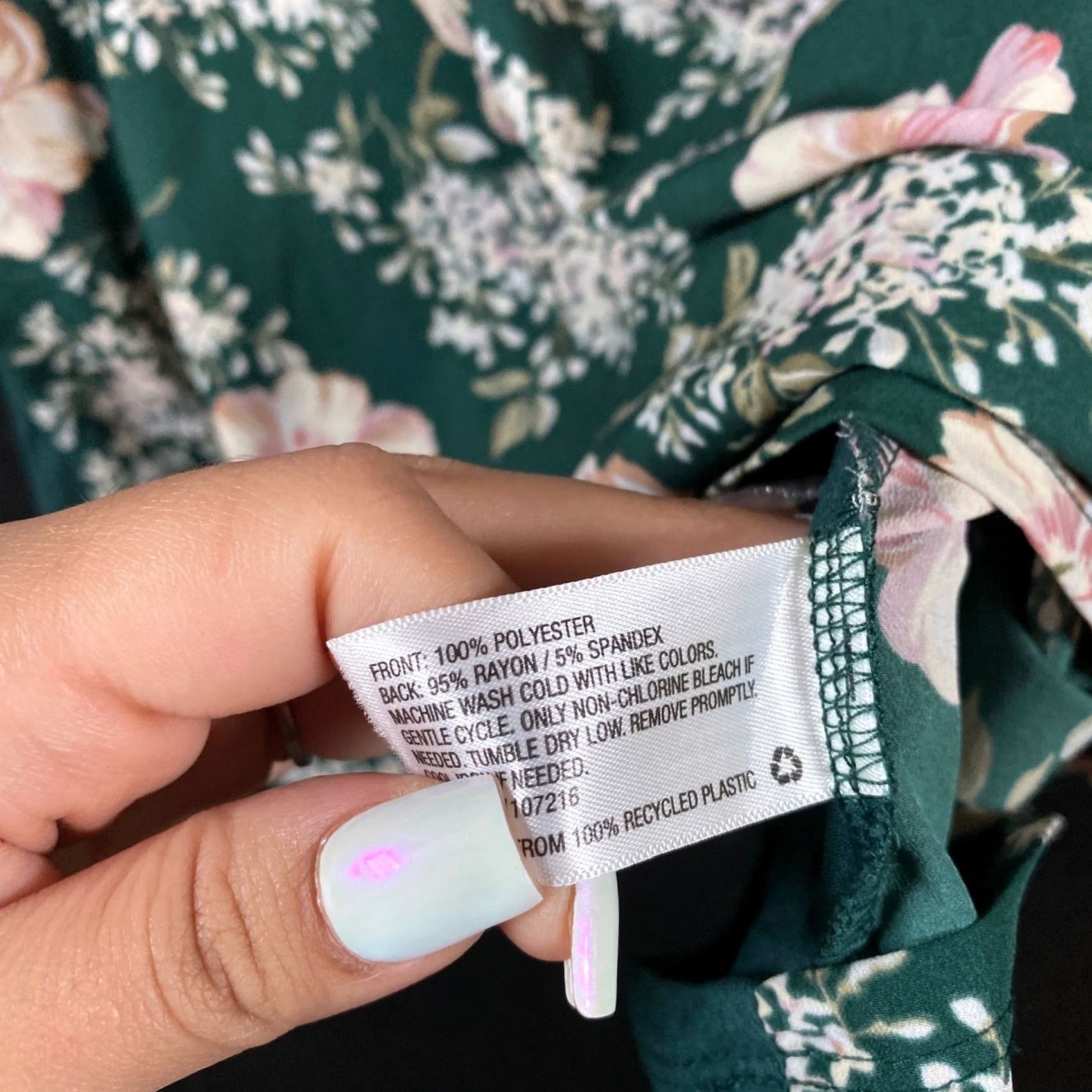 Vintage A New Day Blouse Sleeveless Green Pink Floral L Boho Bohemian Womens Shirt Size L / US 10 / IT 46 - 5 Thumbnail