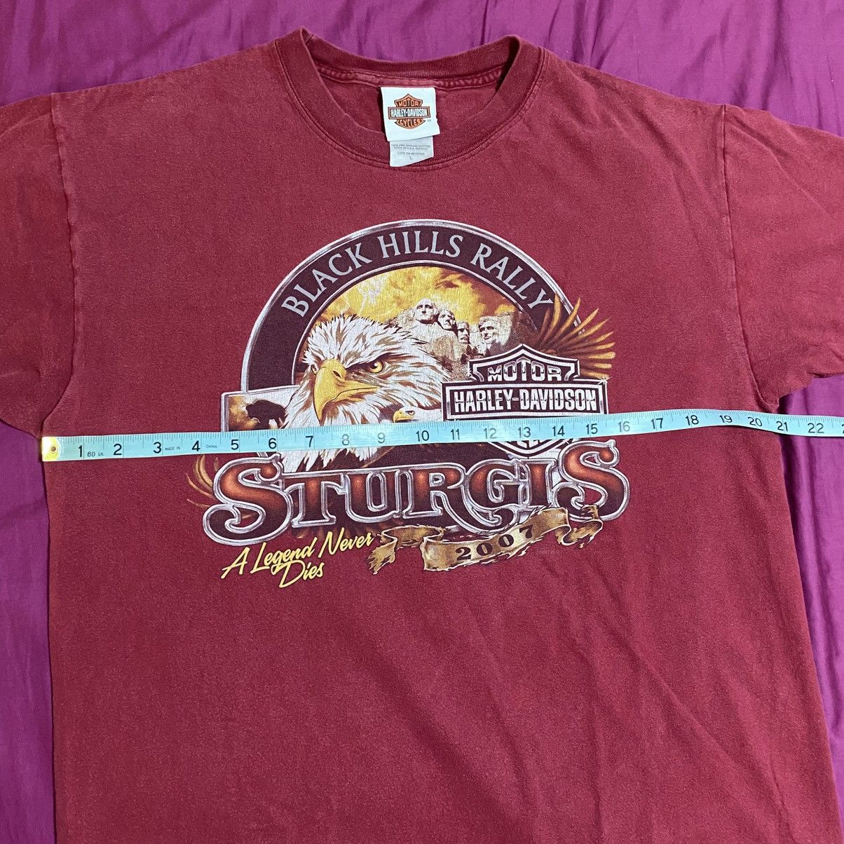 Harley Davidson Vintage Harley Davidson T Shirt L Black Hills Sturgis Rally Size US L / EU 52-54 / 3 - 7 Thumbnail