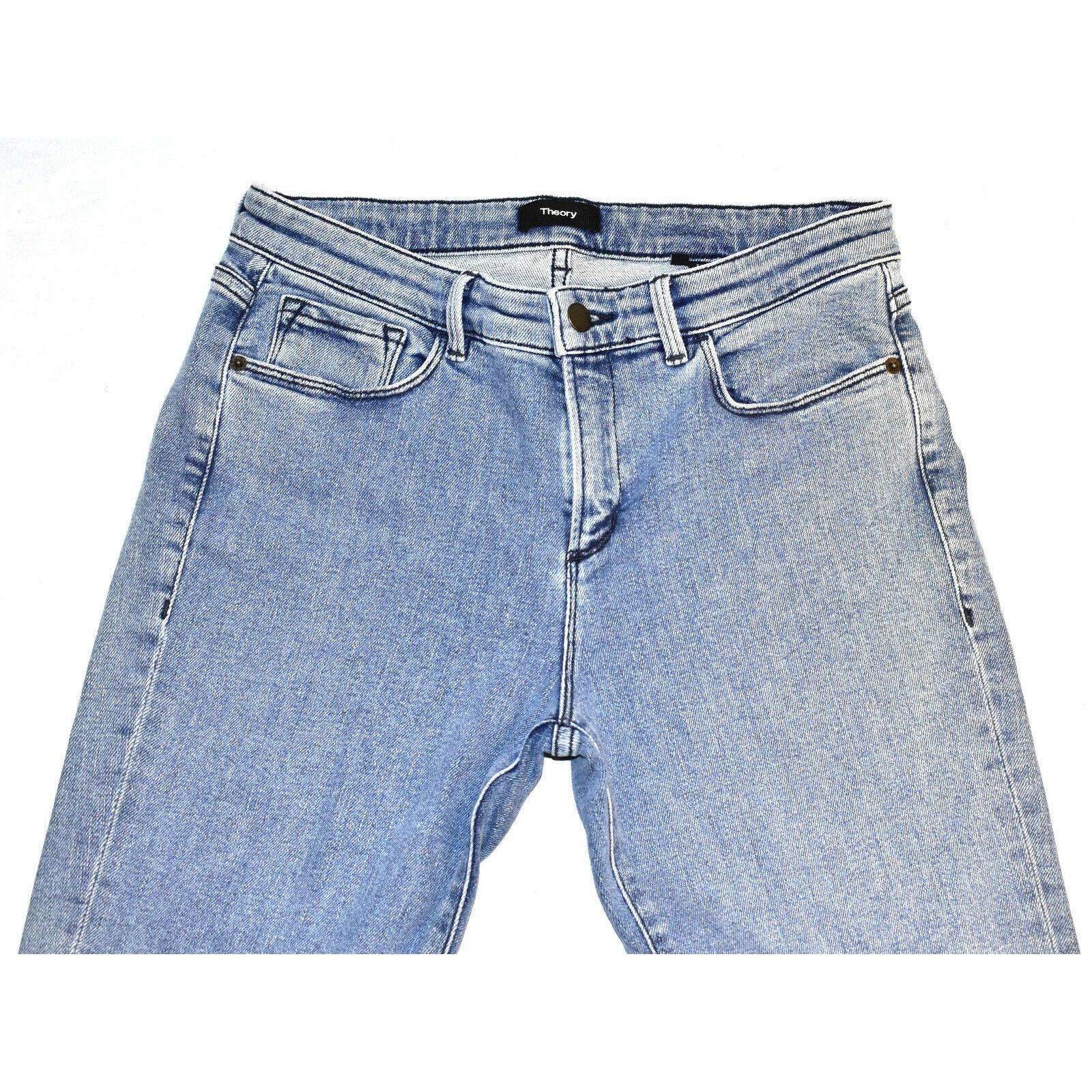 Theory B0 NWT THEORY Dracie R2 Indigo Denim Slim Leg Jeans 27 $195 Size 27" / US 4 / IT 40 - 2 Thumbnail