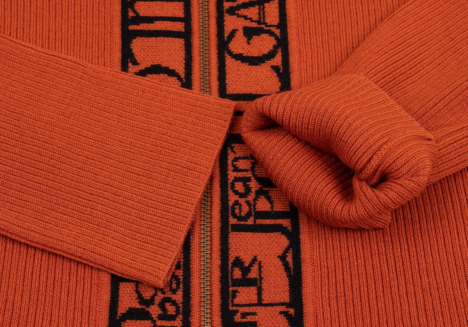 Jean Paul Gaultier Logo Line Driver's Knit in Orange, Size 48 Size US M / EU 48-50 / 2 - 5 Thumbnail