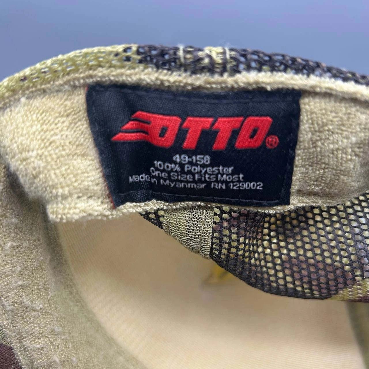 Otto INFL Trucker Hat Men Green Camouflage Otto Snap Back Cap Size ONE SIZE - 3 Thumbnail