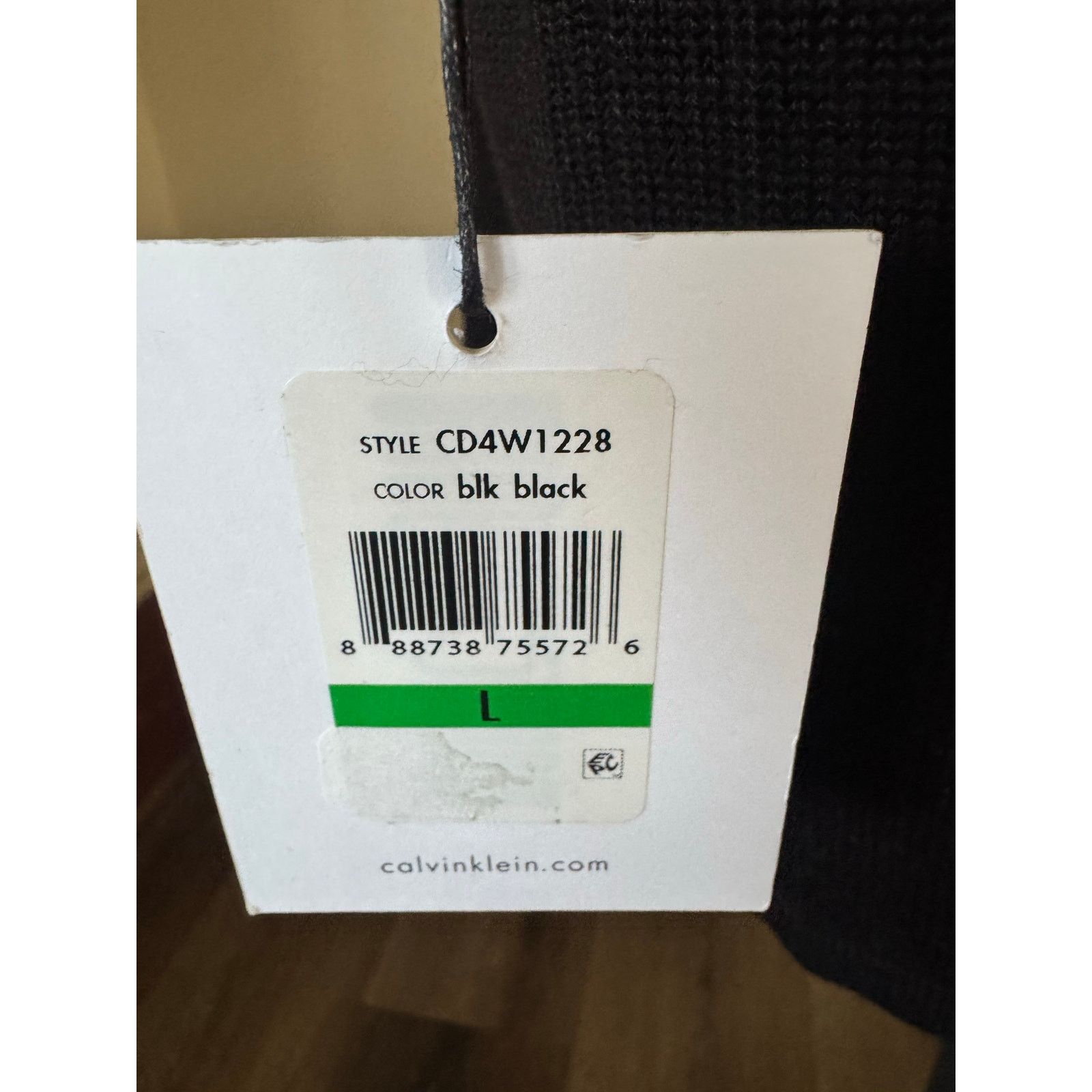 Calvin Klein NWT Calvin Klein Black Sweater Dress L Lace Up Sleeve Size L / US 10 / IT 46 - 4 Thumbnail