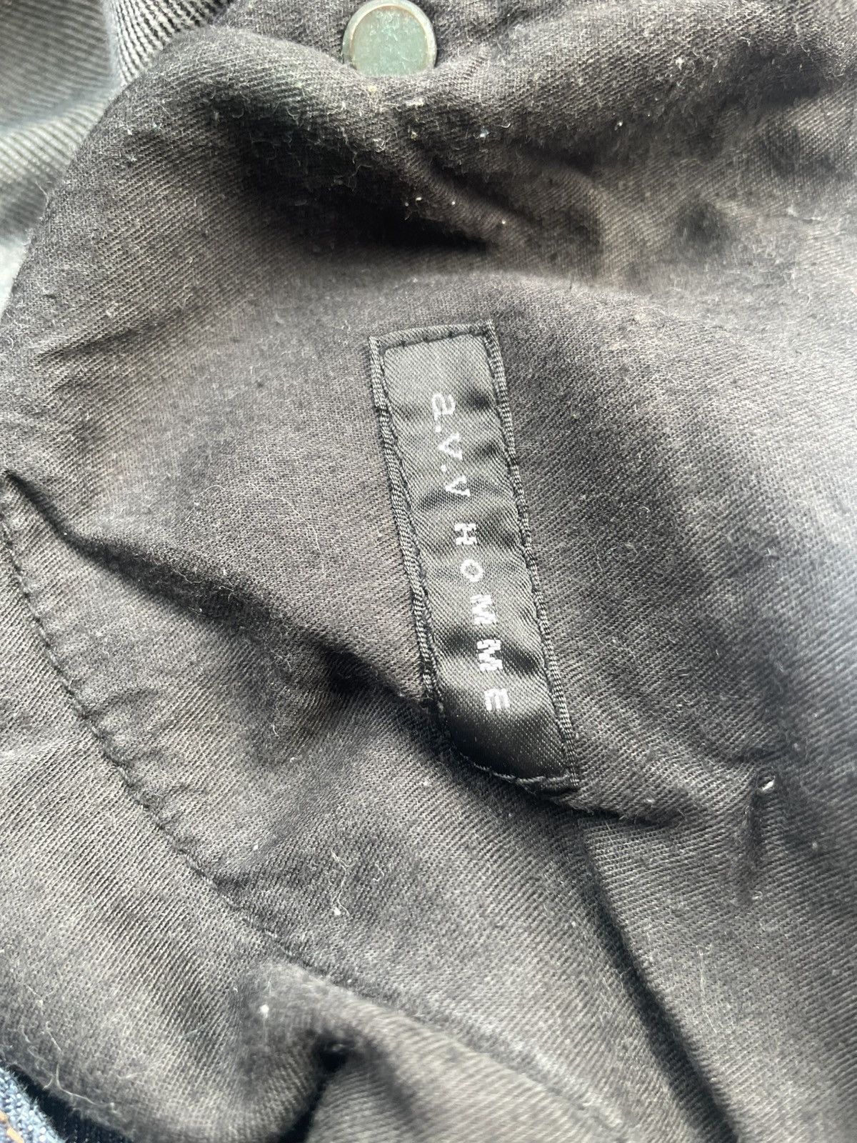 Japanese Brand AVV Homme Selvedge Patched Denim Size US 35 - 18 Thumbnail