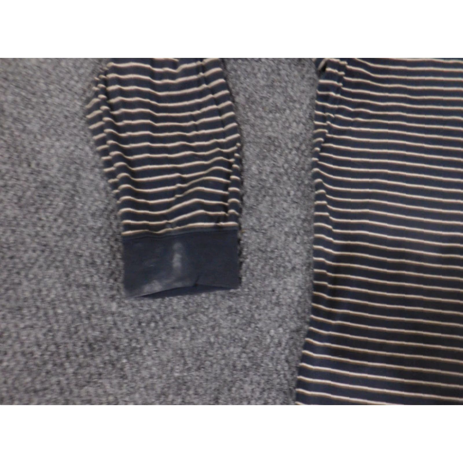 Faconnable Façonnable Men Shirt Large Striped Blue Button Pockets Classic Cotton Casual Polo Long Sleeve Size US L / EU 52-54 / 3 - 5 Thumbnail