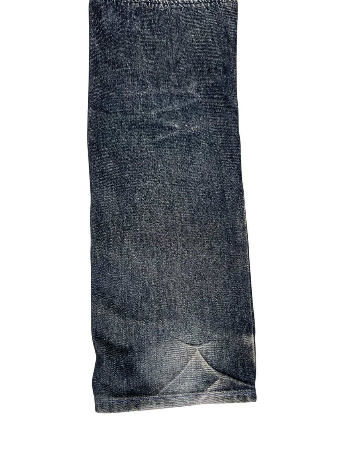 Neighborhood Vintage Neighborhood Japan Fade Denim Hybrid Leather Jeans Size US 30 / EU 46 - 17 Thumbnail
