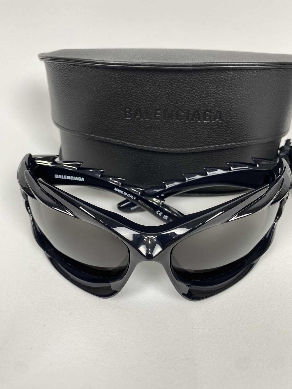 Balenciaga Balenciaga Spike Rectangle Sunglasses New BB0255S Size XL Size ONE SIZE - 8 Thumbnail