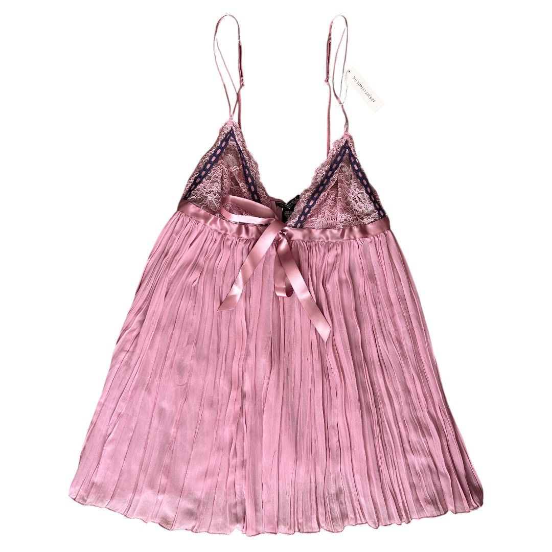 Victoria's Secret Victoria's Secret Very Sexy Muave Pleated Babydoll Set, M Size ONE SIZE - 5 Thumbnail