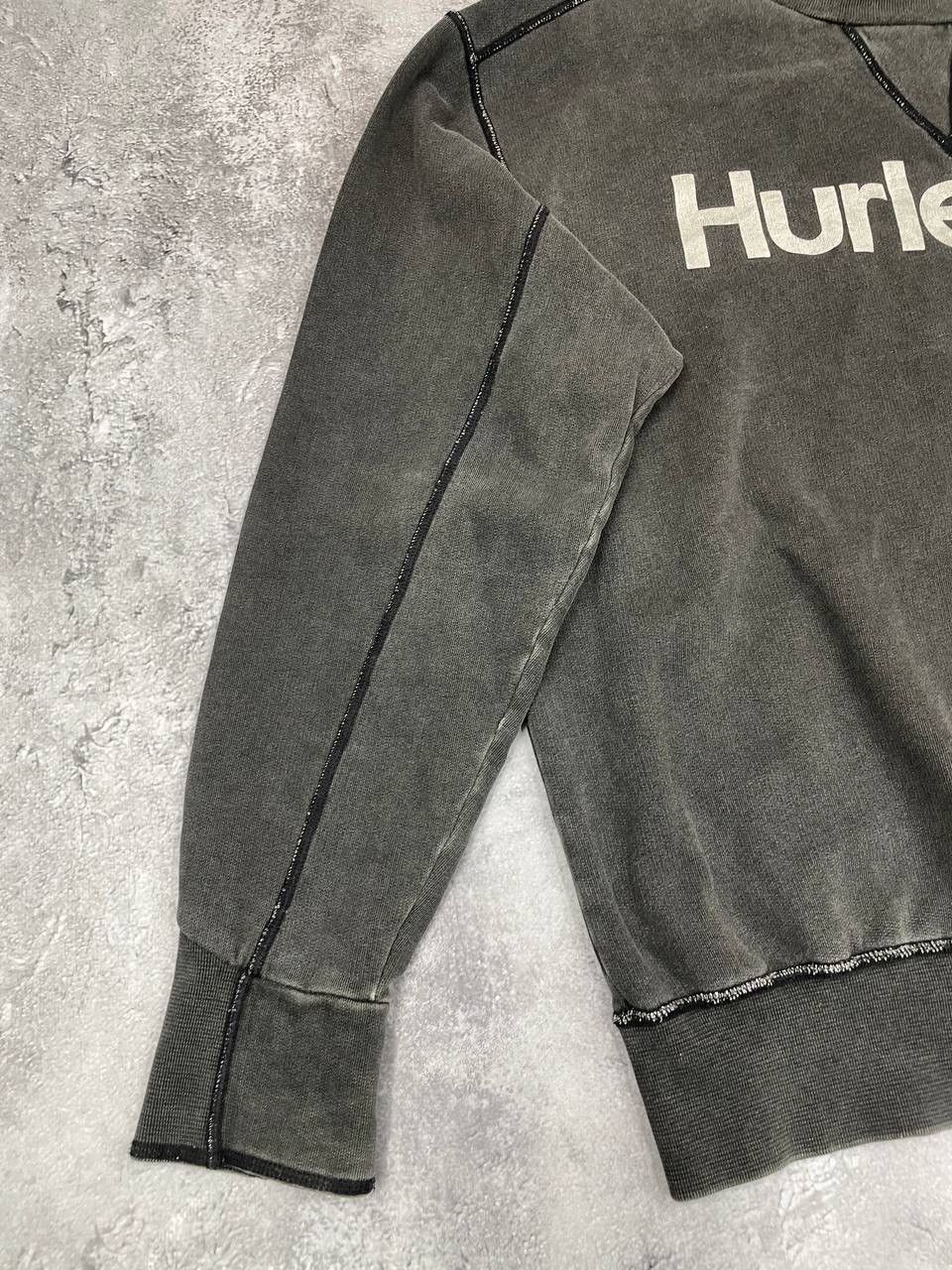 Hurley Hurley Men Vintage Cotton Sweatshirt Dark Grey Size XL Size US XL / EU 56 / 4 - 3 Thumbnail