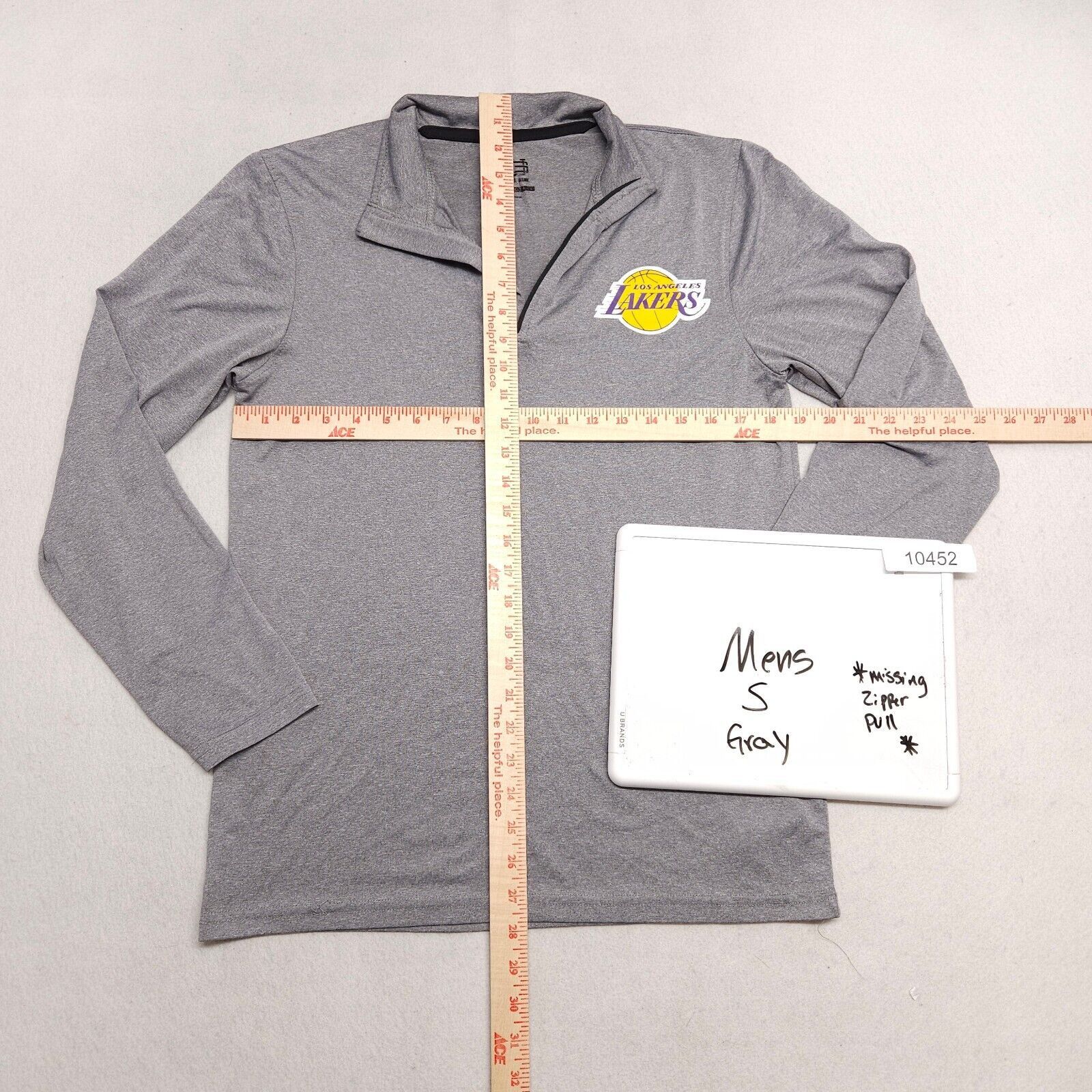 NBA NBA Los Angeles Lakers Pullover Sweatshirt Mens Size S Gray Size US S / EU 44-46 / 1 - 6 Thumbnail