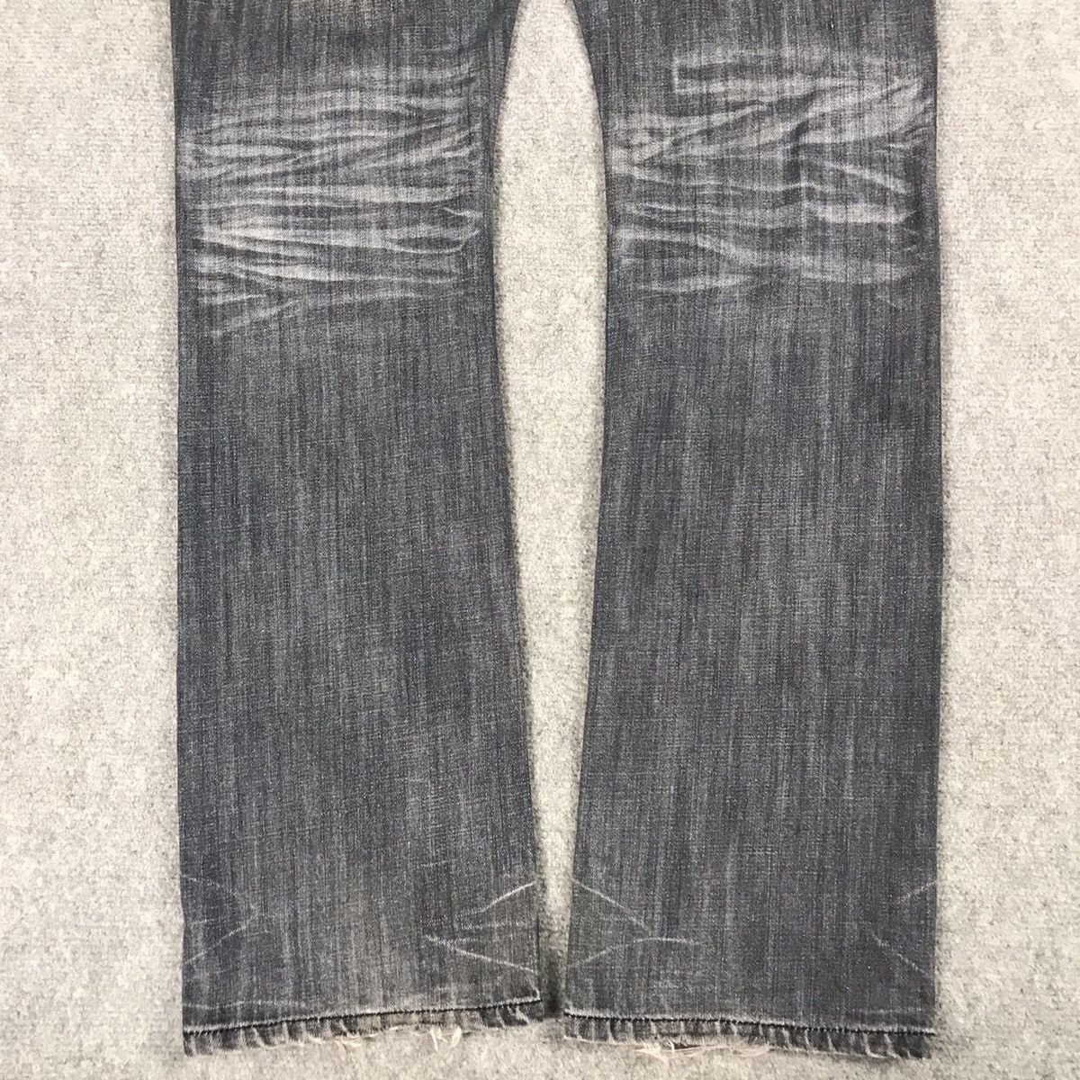 If Six Was Nine × Japanese Brand SEMANTICDESIGN RIPPED DISTRESSED BLACK FADED DENIM PANTS Size US 30 / EU 46 - 10 Thumbnail