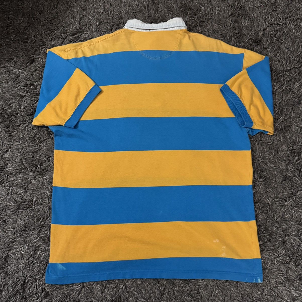 Gant Gant Polo with Blue and Yellow Stripes Size US M / EU 48-50 / 2 - 5 Thumbnail