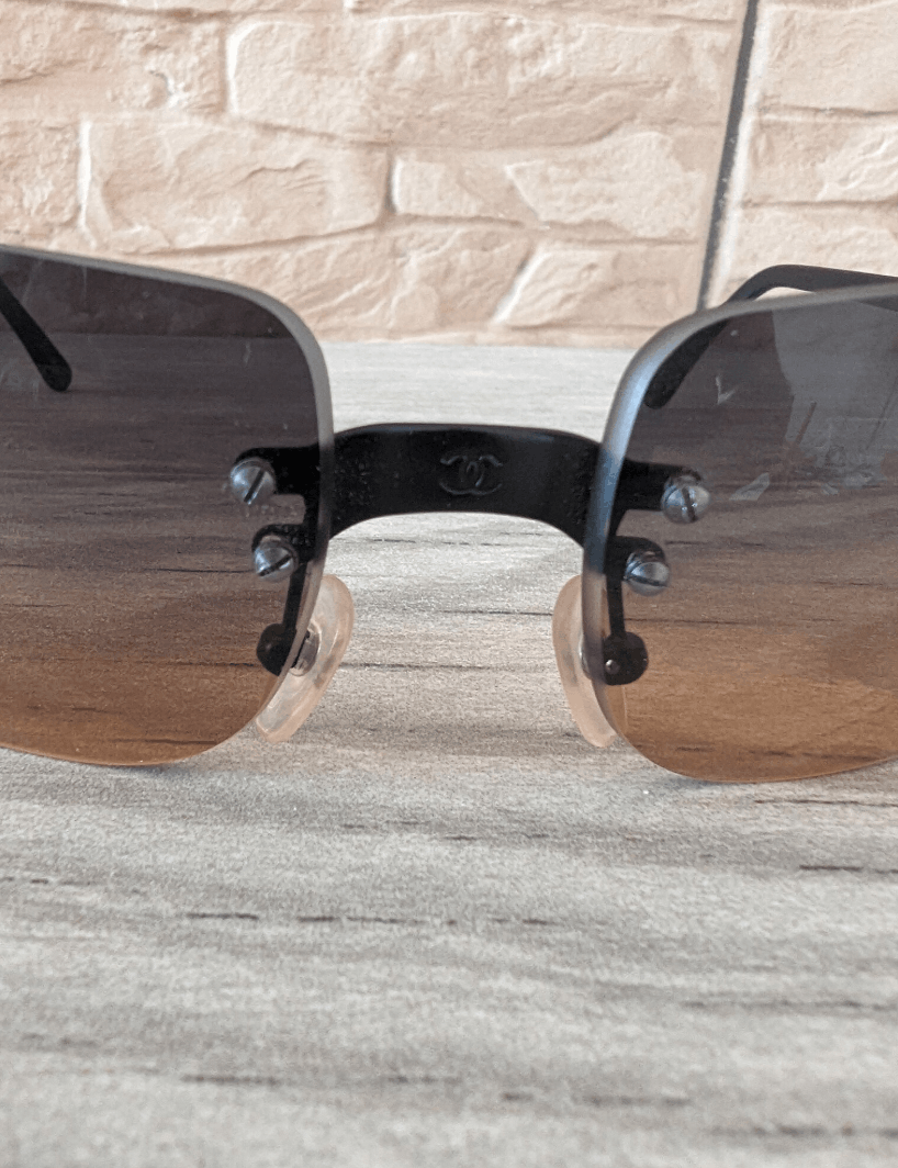 Chanel × Vintage CHANEL Sunglasses 4006 Rimless Rhinestone 4017 Vintage Size ONE SIZE - 6 Thumbnail