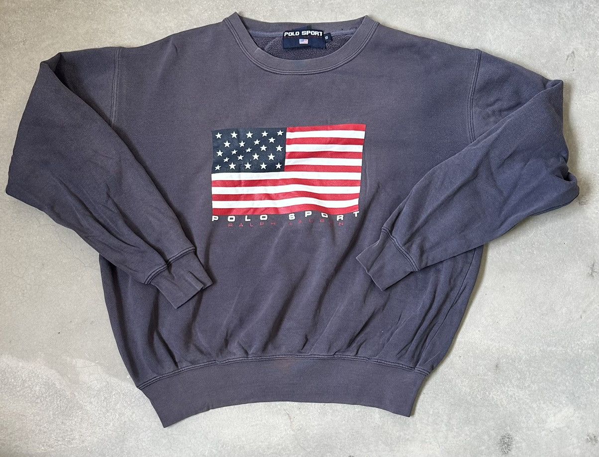 Polo Ralph Lauren VINTAGE POLO SPORT BY RALPH LAUREN WELL FADED SWEATSHIRT Size US L / EU 52-54 / 3 - 1 Thumbnail