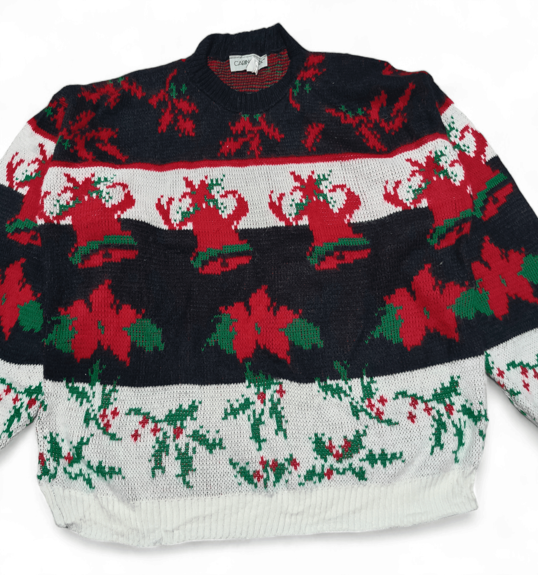 Cabin Creek Vintage 90s CABIN CREEK Ethnic Floral Motifs Knit Sweater Size US M / EU 48-50 / 2 - 4 Thumbnail