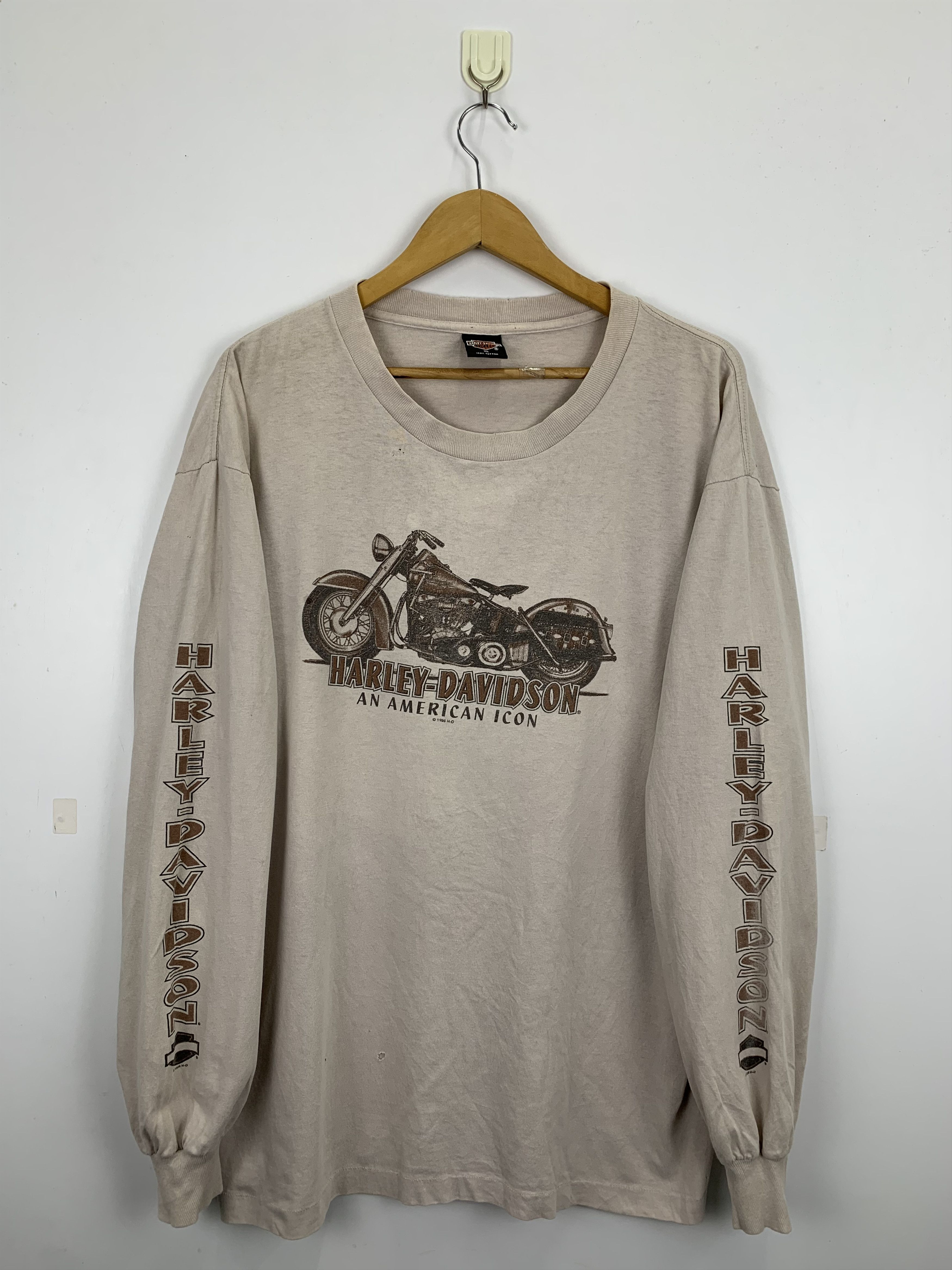 Harley Davidson Vintage 90s Harley Davidson Long Sleeve T Shirt TA0238 Size US XL / EU 56 / 4 - 1 Thumbnail