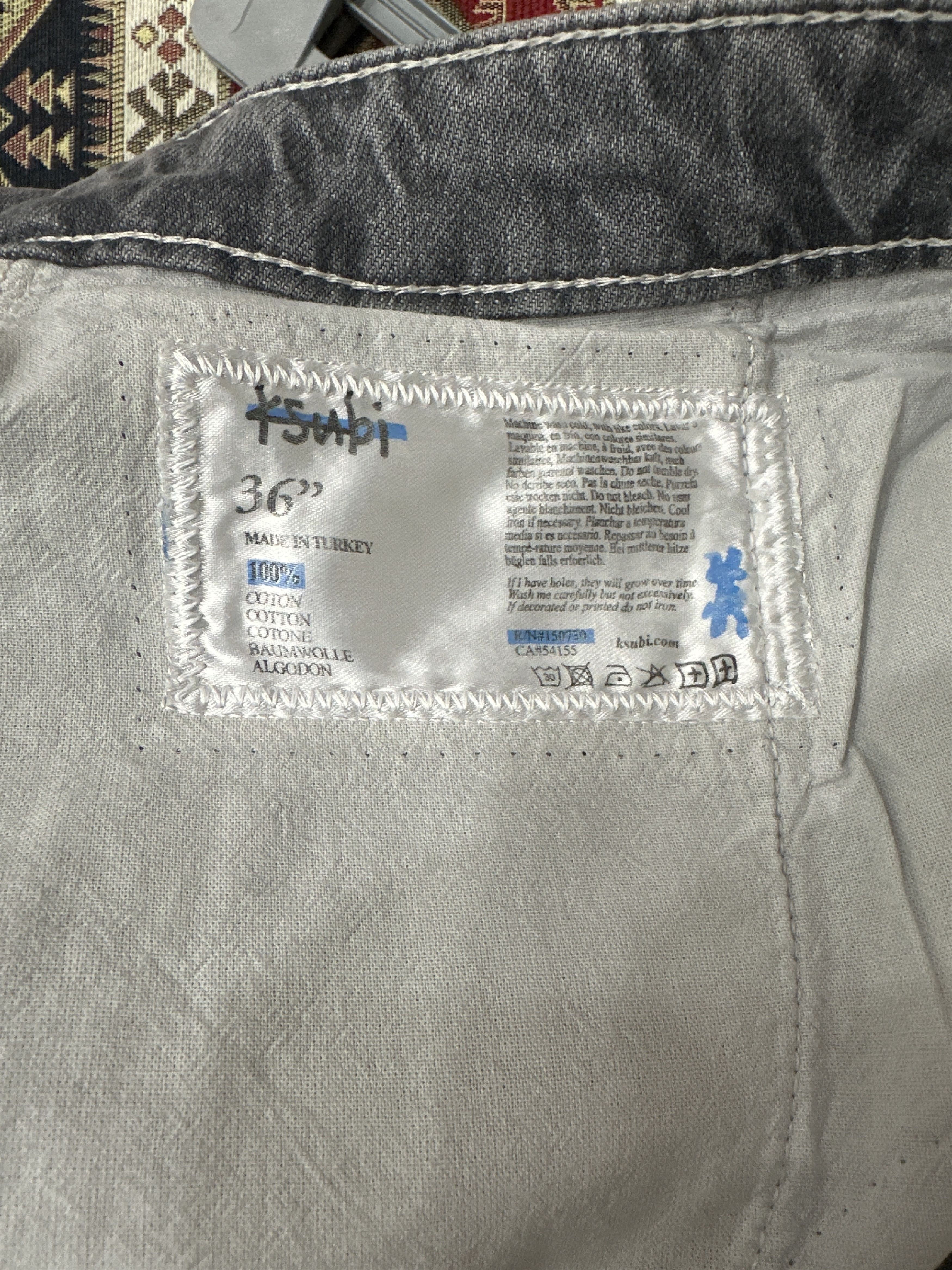 Ksubi Ksubi Operator Double Knee Jeans Grey Size 36 Size US 36 / EU 52 - 8 Thumbnail