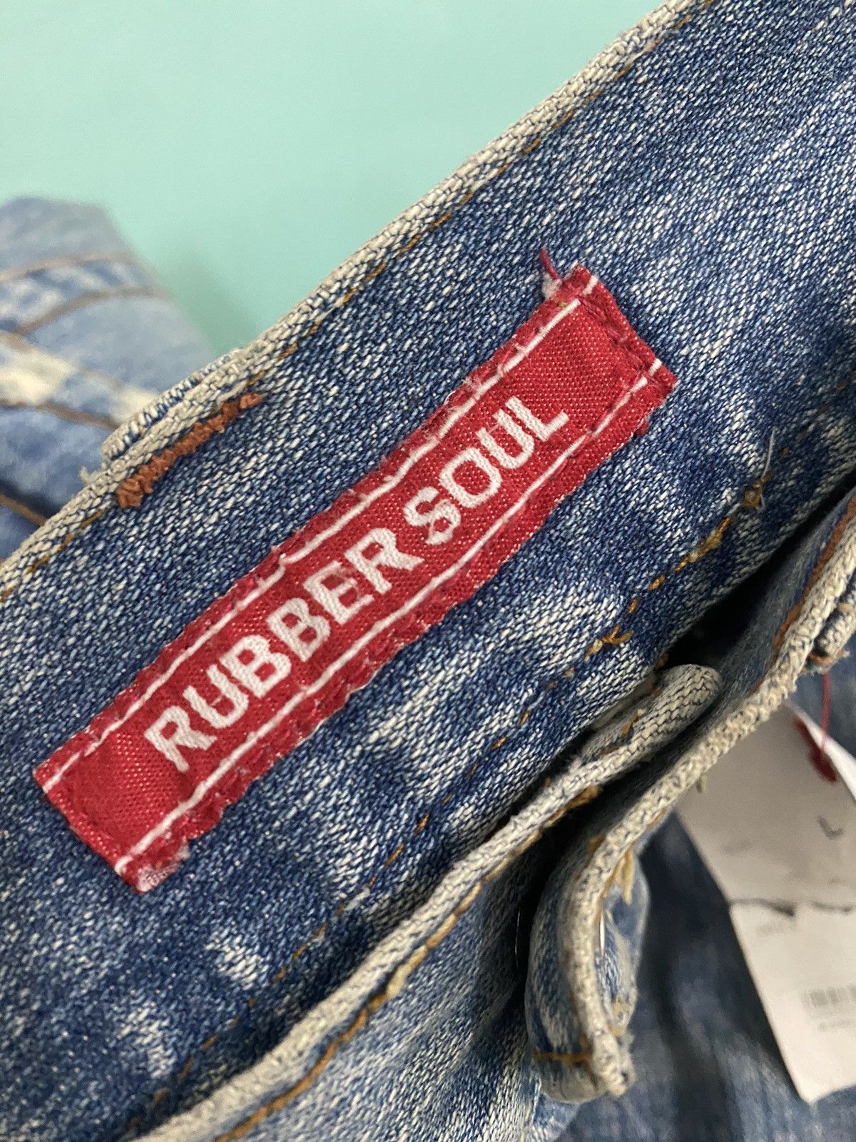 Japanese Brand × RBRSL × Tornado Mart Flare jeans Rubbber soul distressed Boot Cut unisex Size US 31 - 4 Thumbnail
