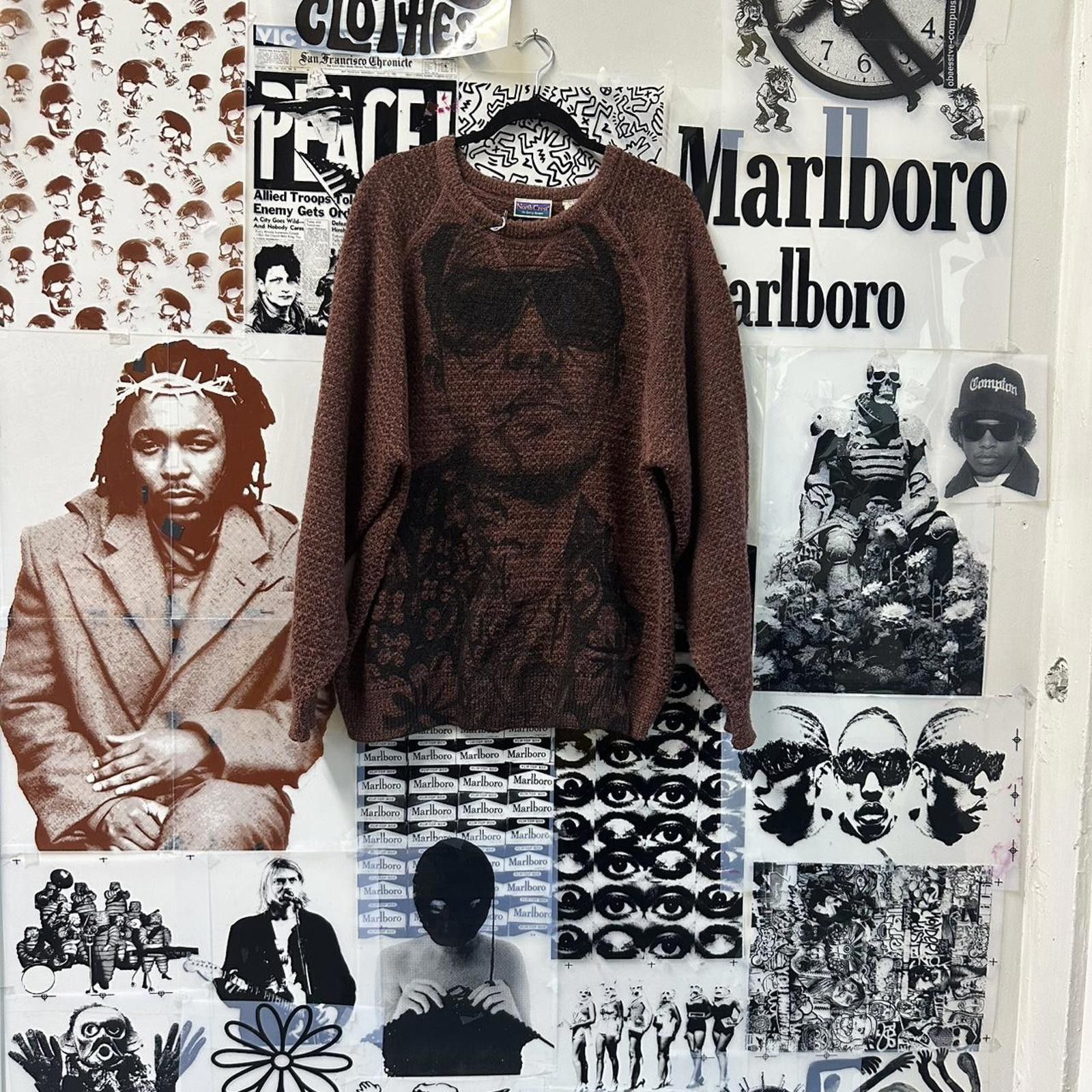 Men's Sweater With Jumbo Print