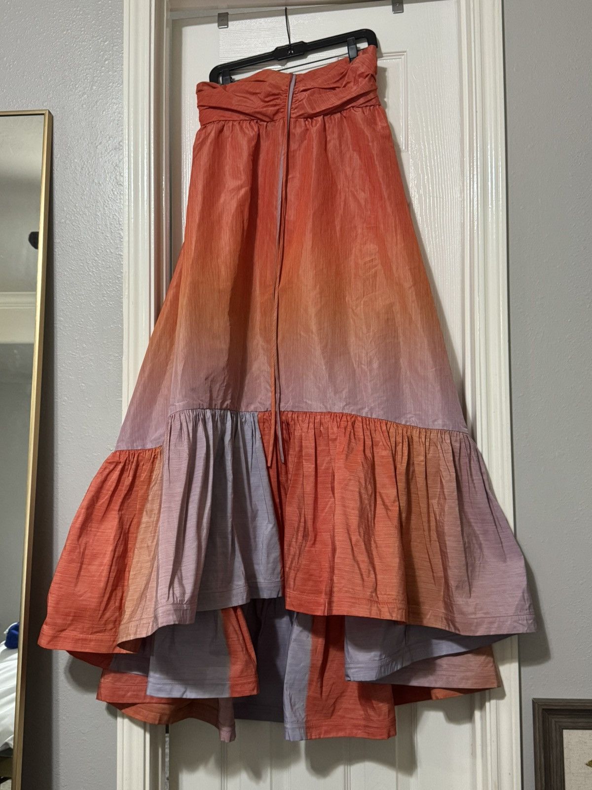 image of Silvia Tcherassi Maxi Dress in Orange, Women's (Size Large)