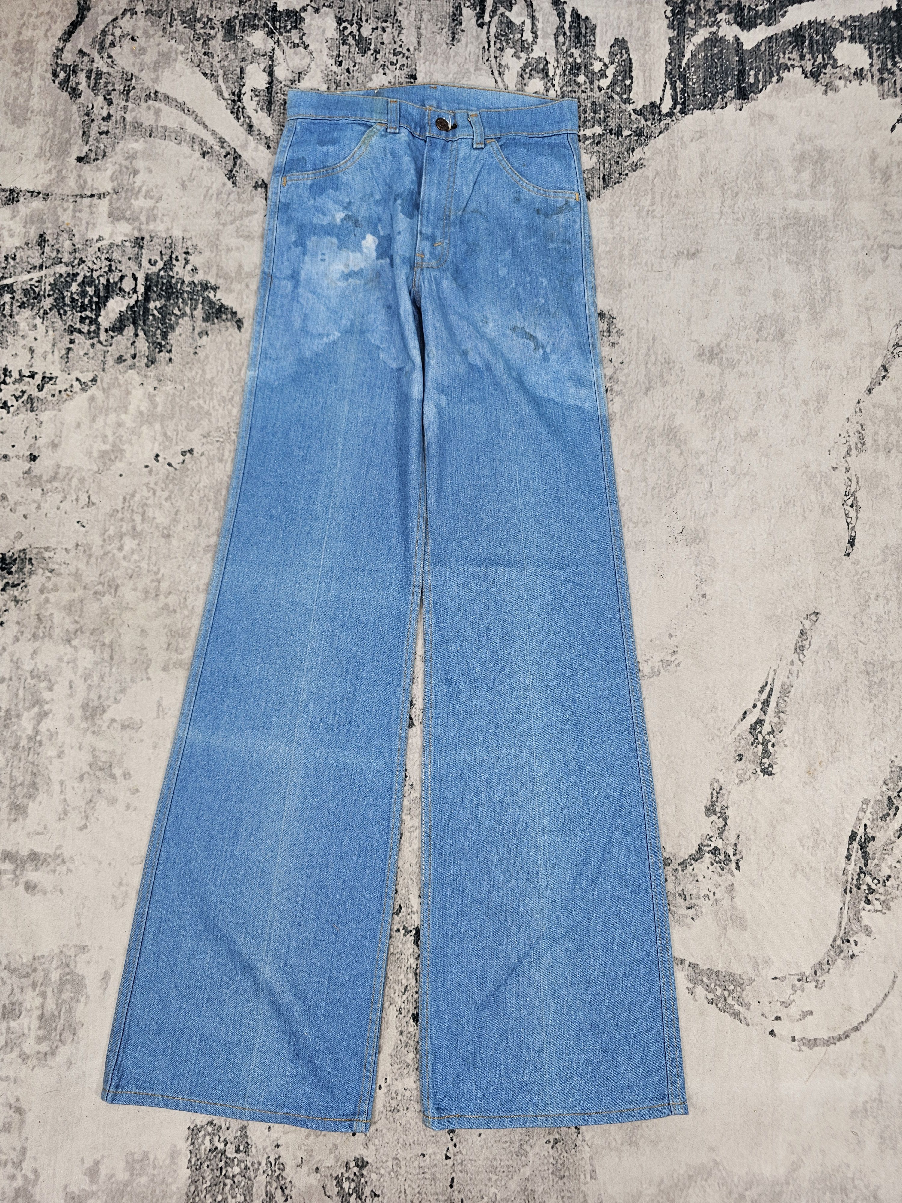 Levi's Vintage Clothing Vtg 70's LEVIS Boot Cut Flare Bleach Jeans Made In USA L0553 Size US 28 / EU 44 - 1 Thumbnail
