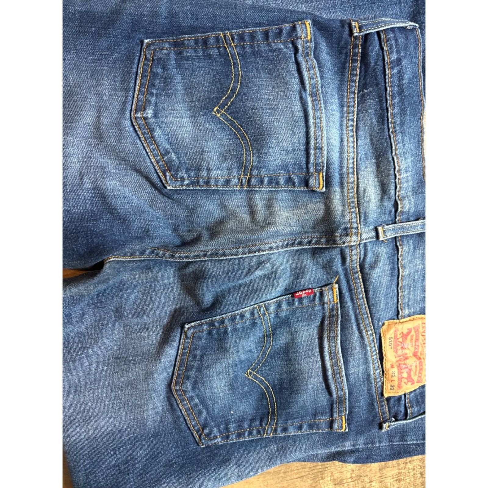 Levi's Levi's 510 W Jeans Womens 31 x 32 Denim Blue 5-Pocket Design Straight Jeans Mens? Size 24" / US 00 / IT 34 - 7 Thumbnail