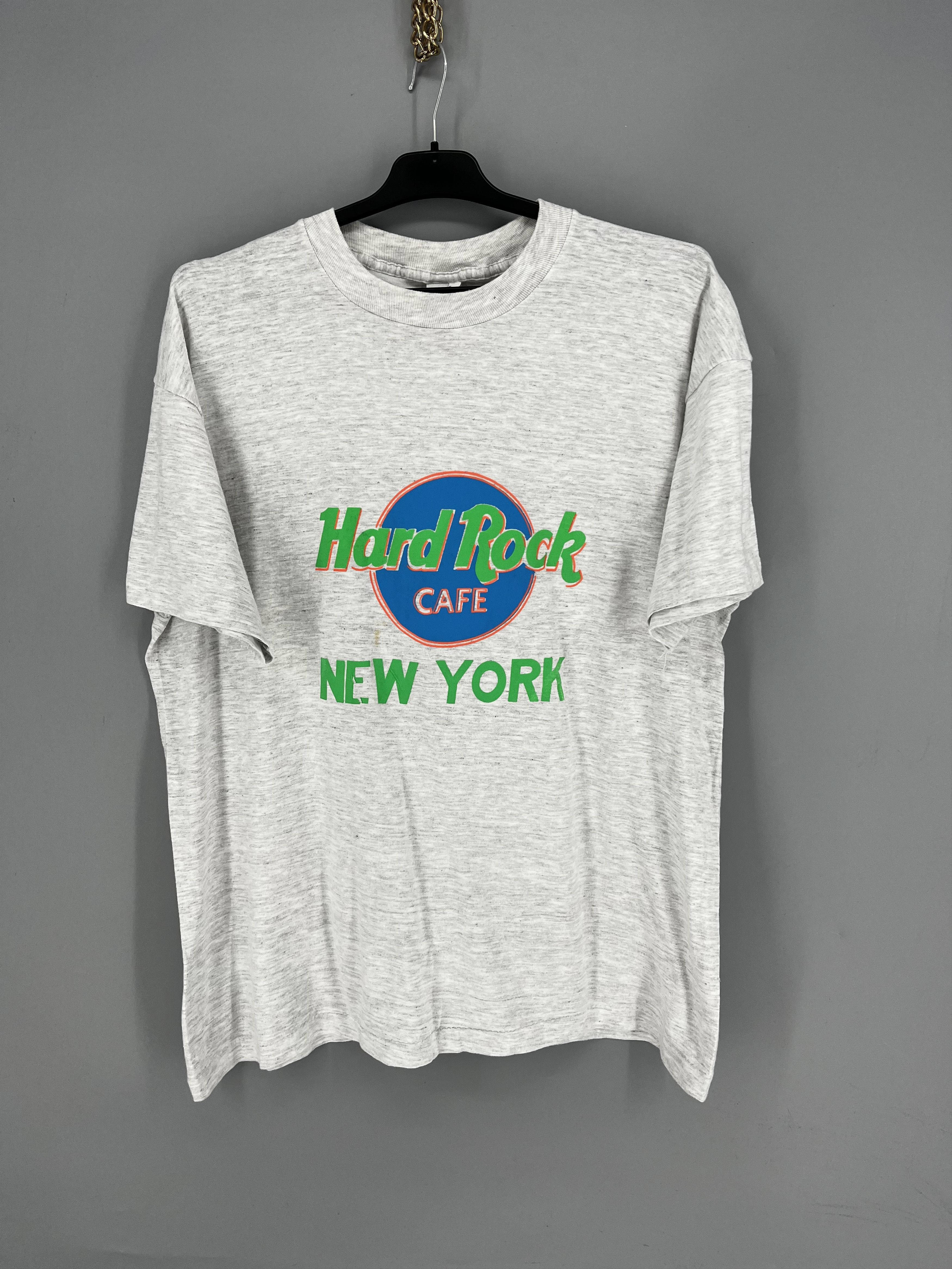 Band Tees Hard Rock Cafe New York Worn SINGLE STITCH Neon Colorway Size US M / EU 48-50 / 2 - 1 Thumbnail
