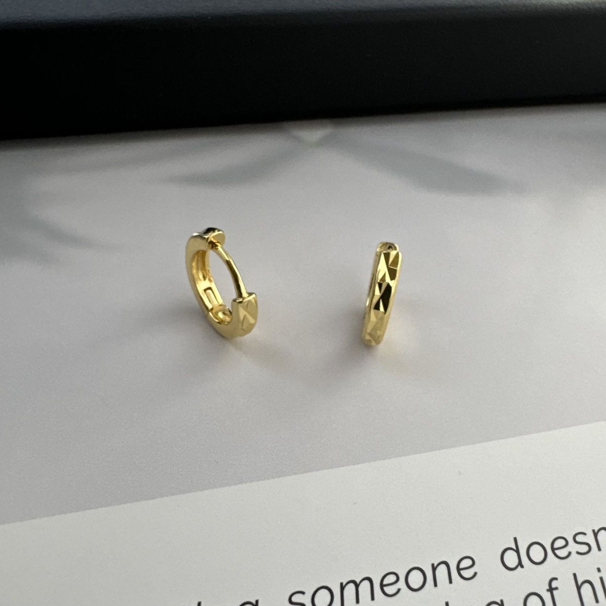 Other 10mm Small Gold Hoop Earrings for Men Women Unisex Earrings Size ONE SIZE - 2 Thumbnail