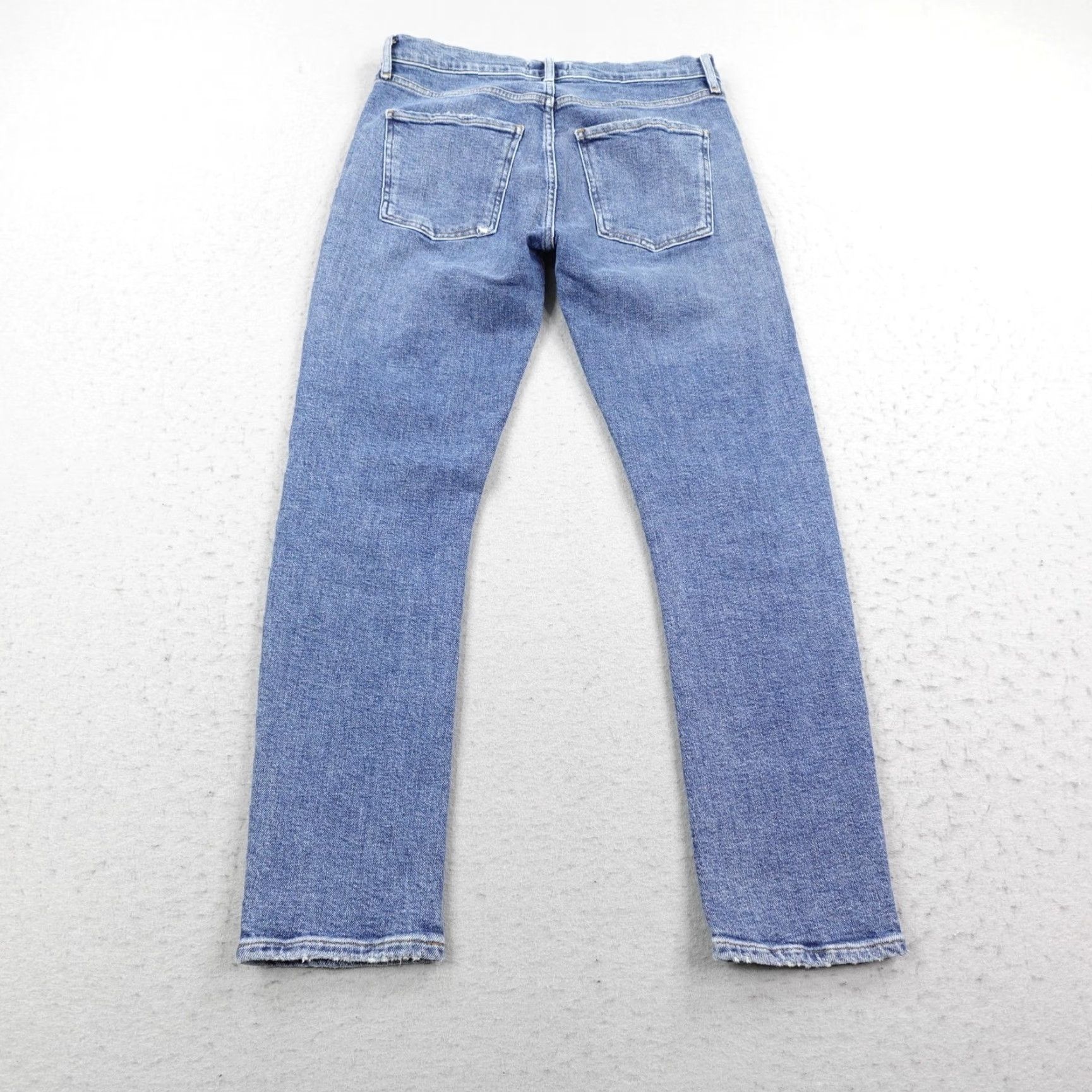 Agolde AGOLDE Jeans Womens 28 Blue Denim Toni Mid Rise Skinny Fit Distressed Stretch Jeans Size 28" / US 6 / IT 42 - 4 Thumbnail