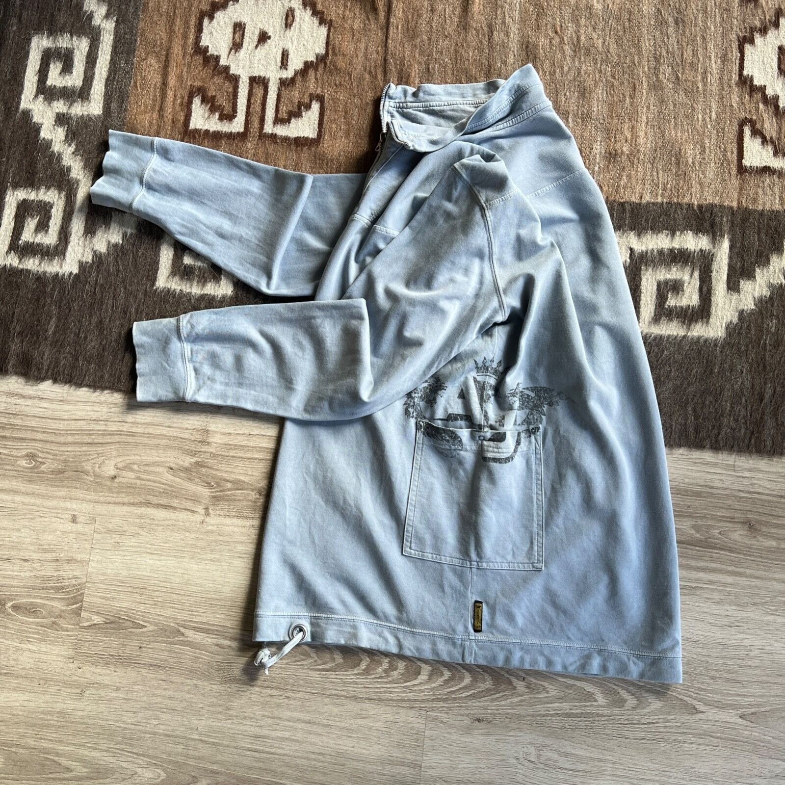 Armani Armani Jeans Y2K Vintage Half 1/4 Zip Sweatshirt 9005AC Size US L / EU 52-54 / 3 - 4 Thumbnail