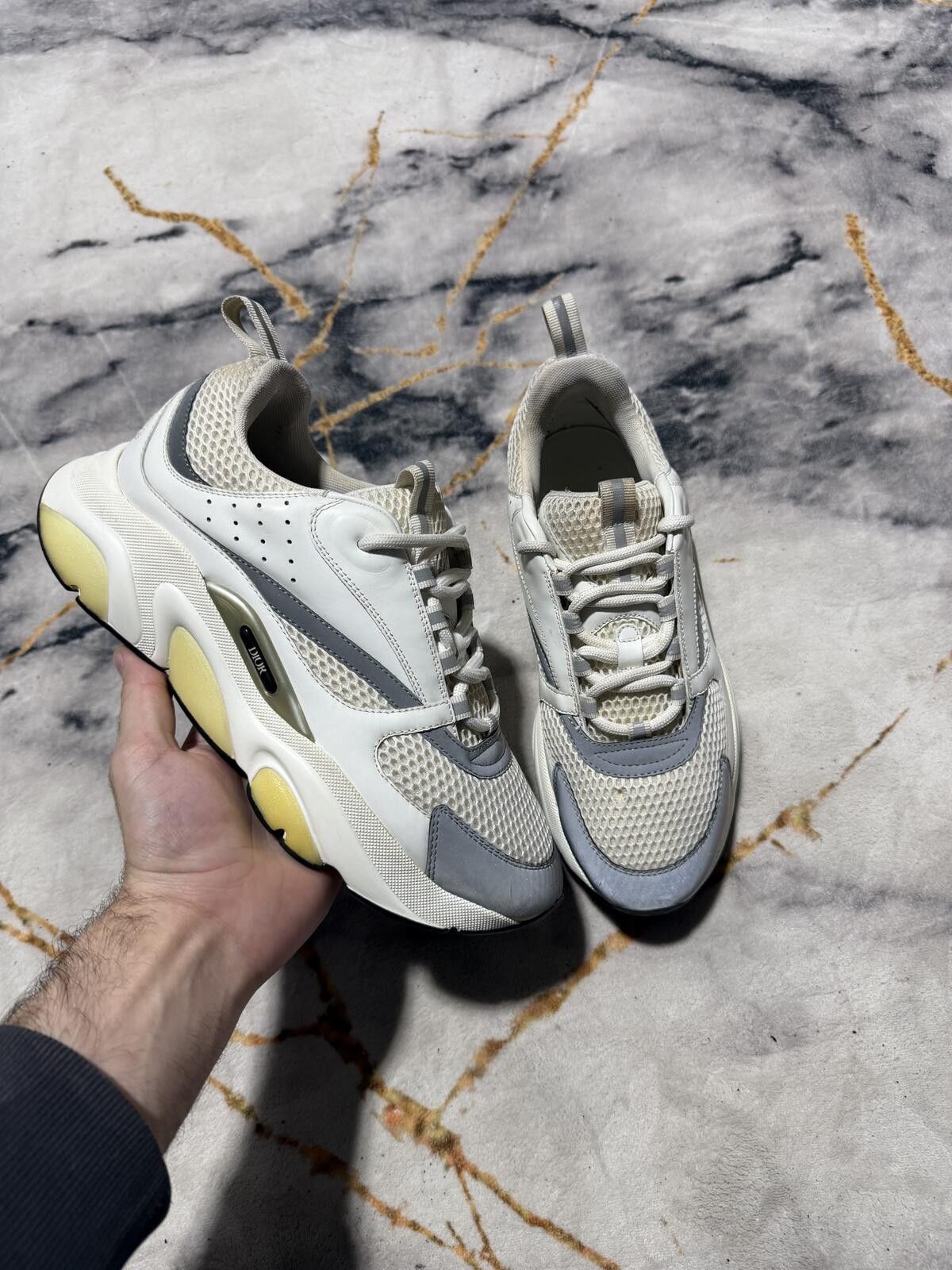 Dior Dior B22 Triple White Silver - Sz 9US Size US 9 / EU 42 - 1 Thumbnail