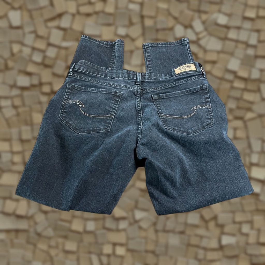 Levi's Levi's Signature Pants Woman's Jeans Skinny Black Dark Wash 10 Size 32" / US 10 / IT 46 - 1 Thumbnail
