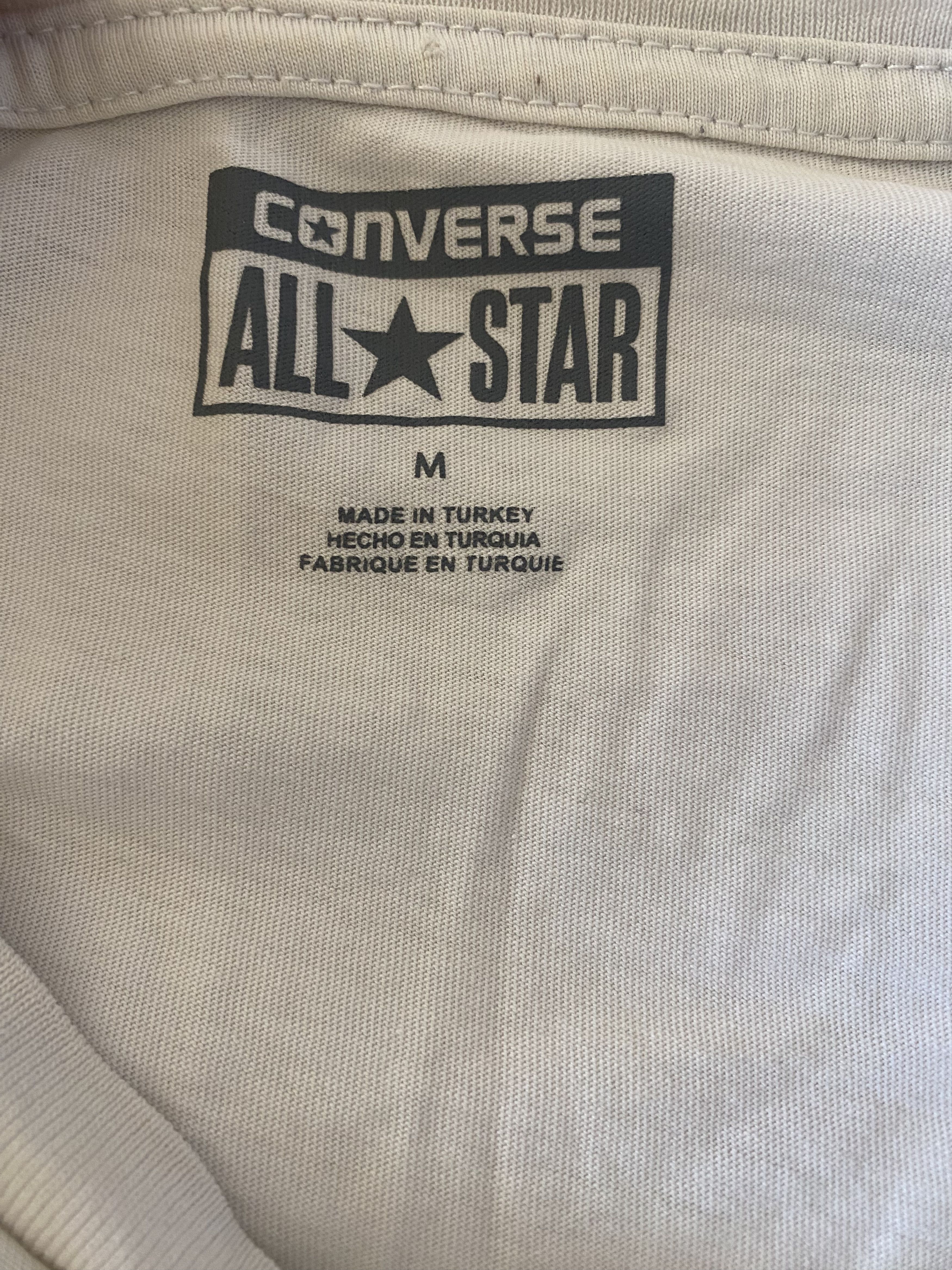 Converse Men's T-Shirt - White - CONVERSE - SALE Size US M / EU 48-50 / 2 - 4 Thumbnail