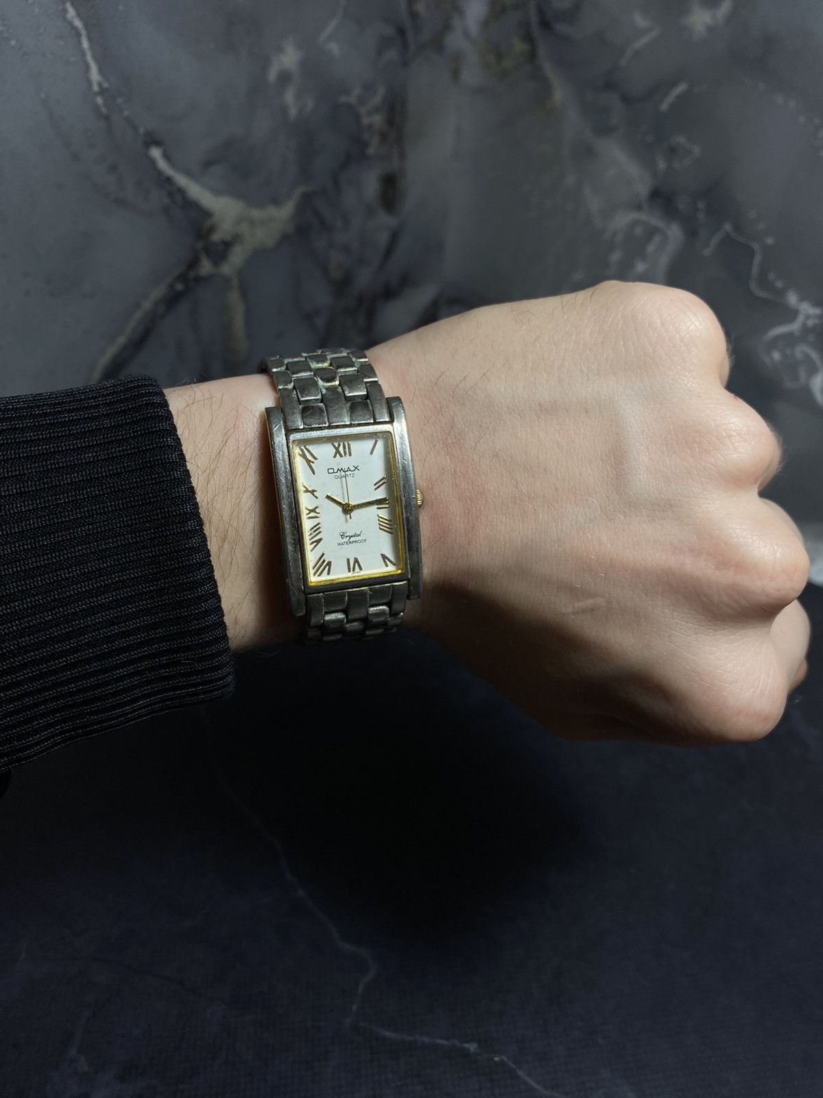 Japanese Brand × Vintage Omax Rectangular Quartz Watch | Japanese Movement Size ONE SIZE - 1 Thumbnail