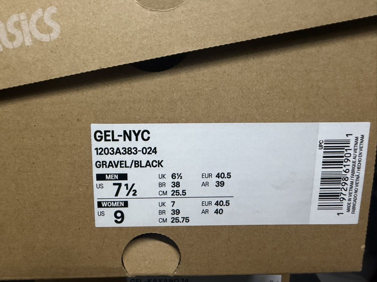 Asics Asics Black and Grey Gel NYC Size US 7.5 / EU 40-41 - 7 Thumbnail