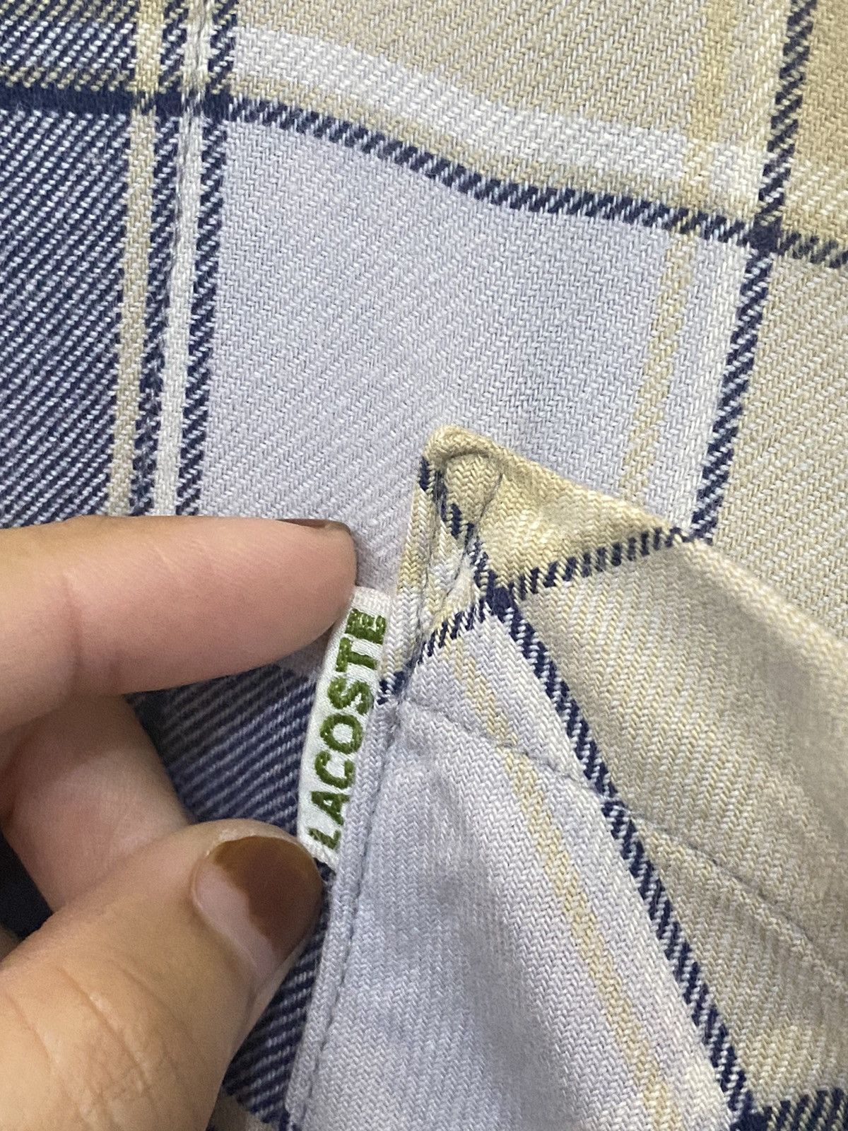 Flannel × Lacoste × Vintage Vintage Chemise Lacoste Nightwear Size US L / EU 52-54 / 3 - 7 Thumbnail