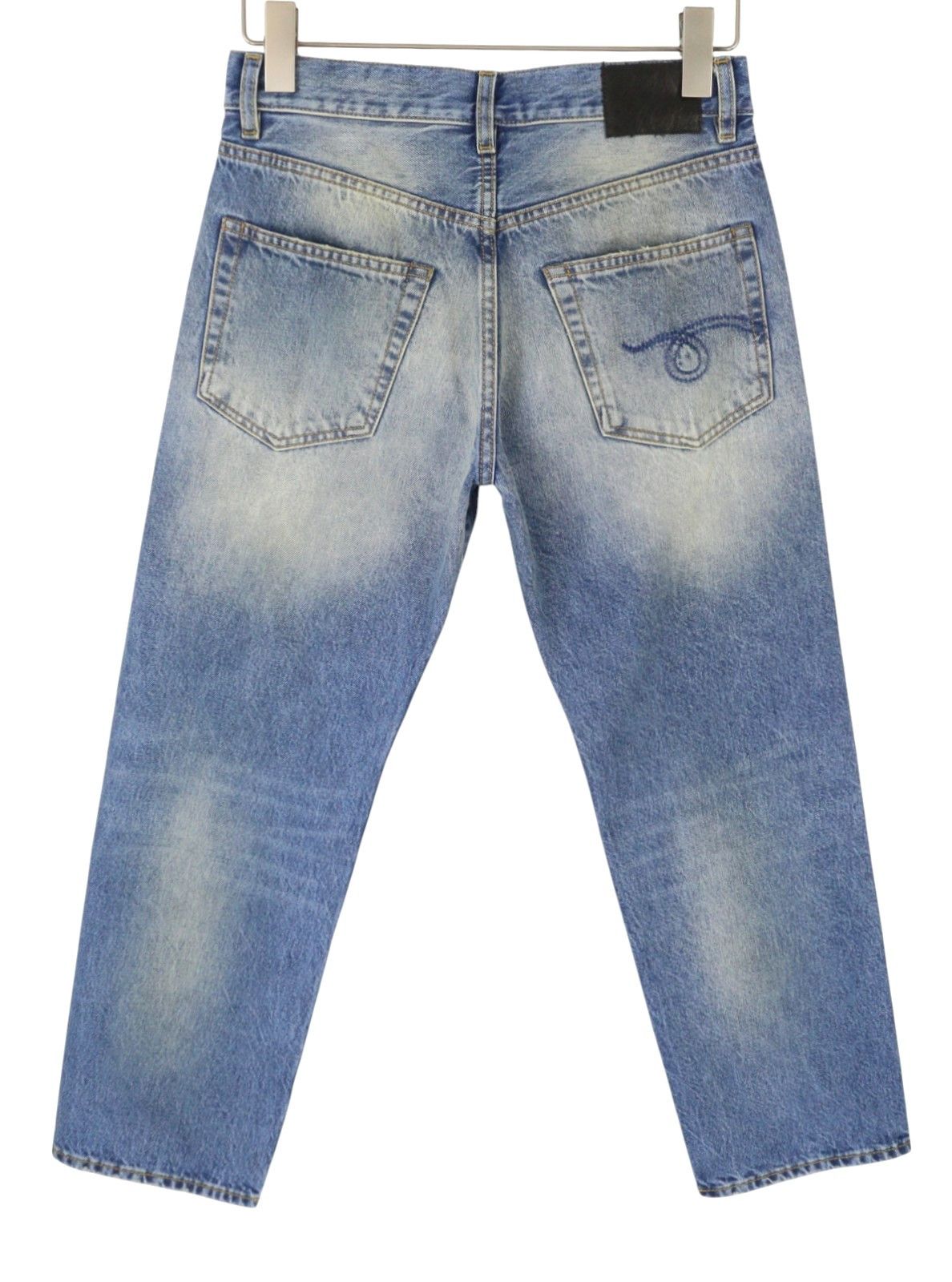 R13 BOYFRIEND 24 Jasper Cropped Blue Jeans 90045 Size 24" / US 00 / IT 34 - 4 Thumbnail