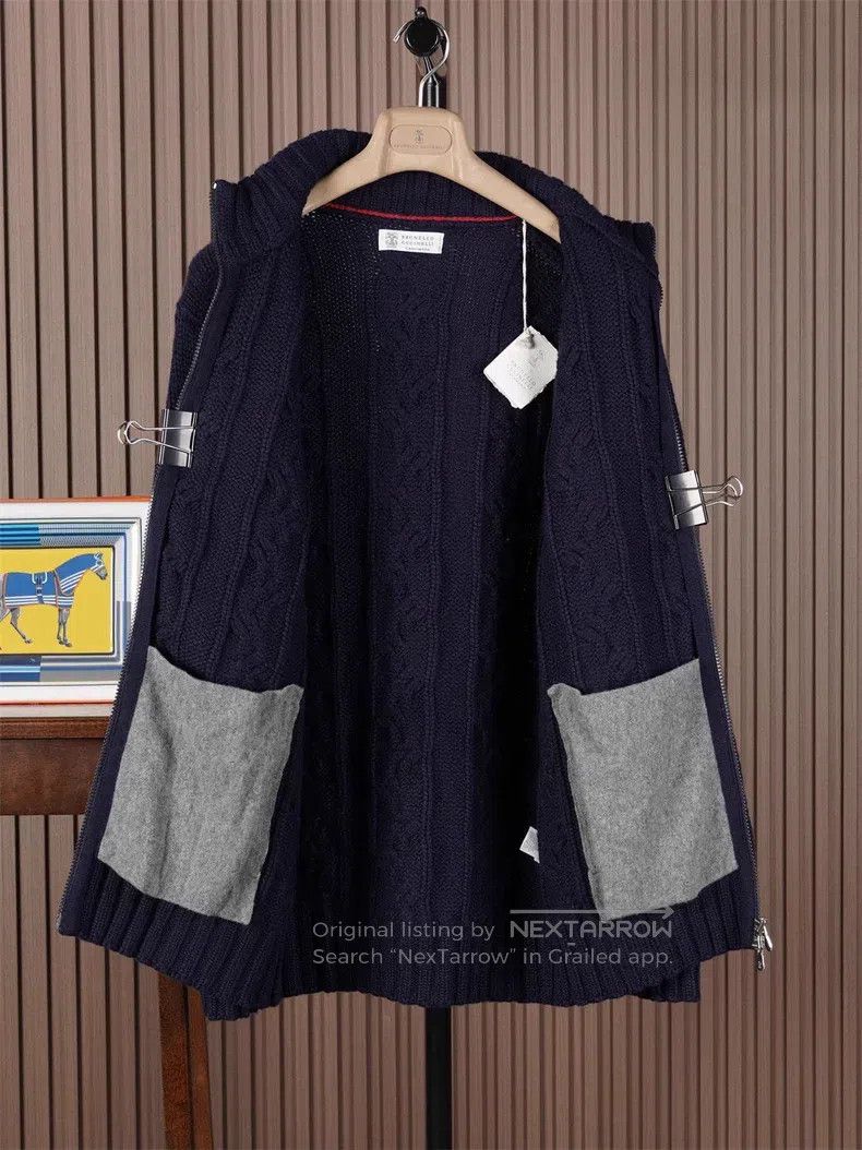 Brunello Cucinelli Brunello Cucinelli Full-zip cashmere coat Size US L / EU 52-54 / 3 - 4 Thumbnail