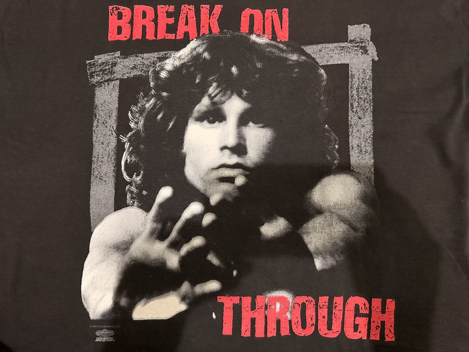 Band Tees Vintage 1990’s The Doors Jim Morrison Potrait Tshirt Size US XL / EU 56 / 4 - 3 Thumbnail