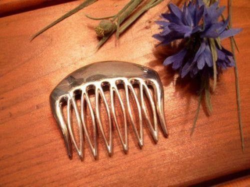 Designer Medium Sterling Silver Modernist Hair Comb Size ONE SIZE - 1 Thumbnail