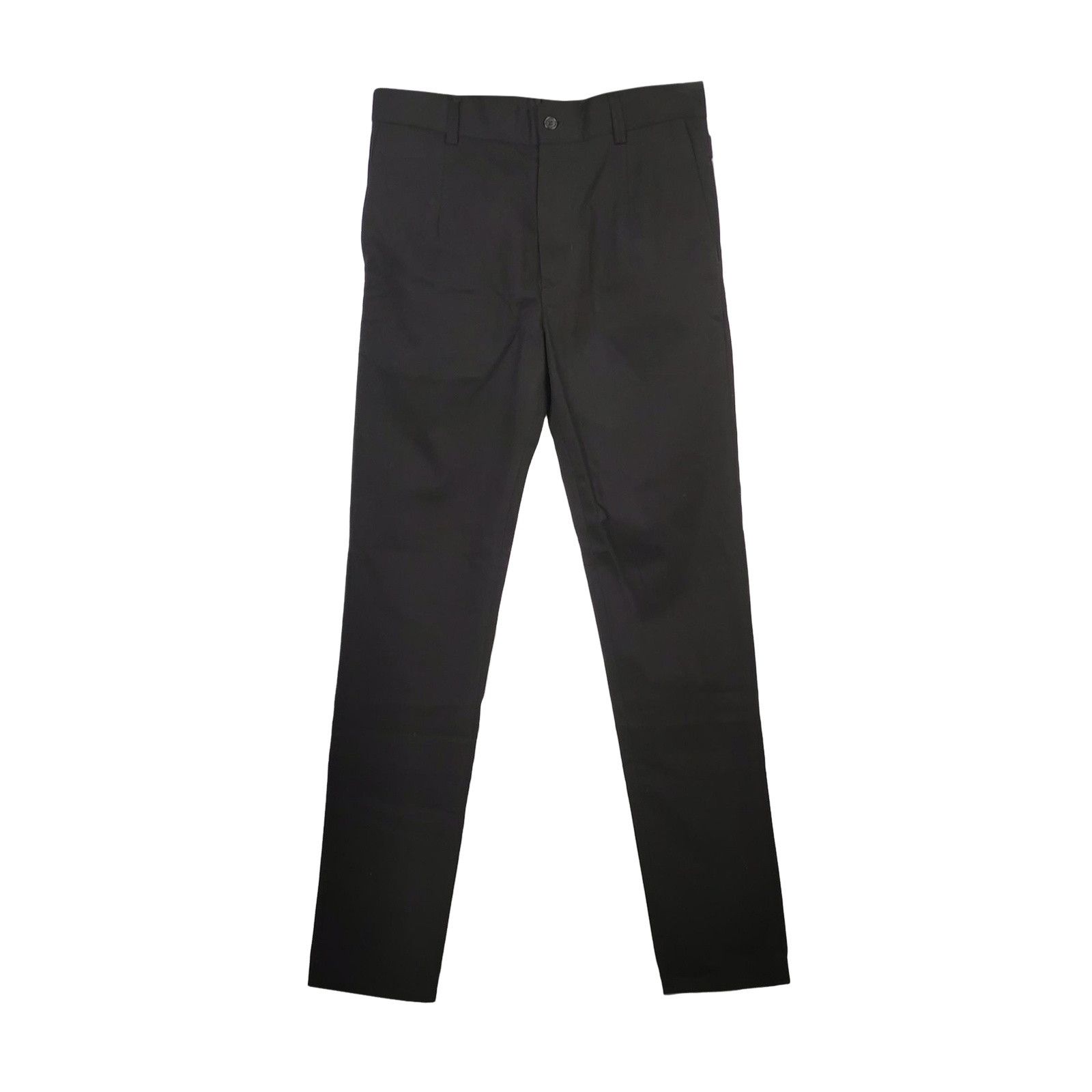 Dolce & Gabbana Dolce & Gabbana Black Cotton Trousers Size 44 Size US 28 / EU 44 - 1 Thumbnail