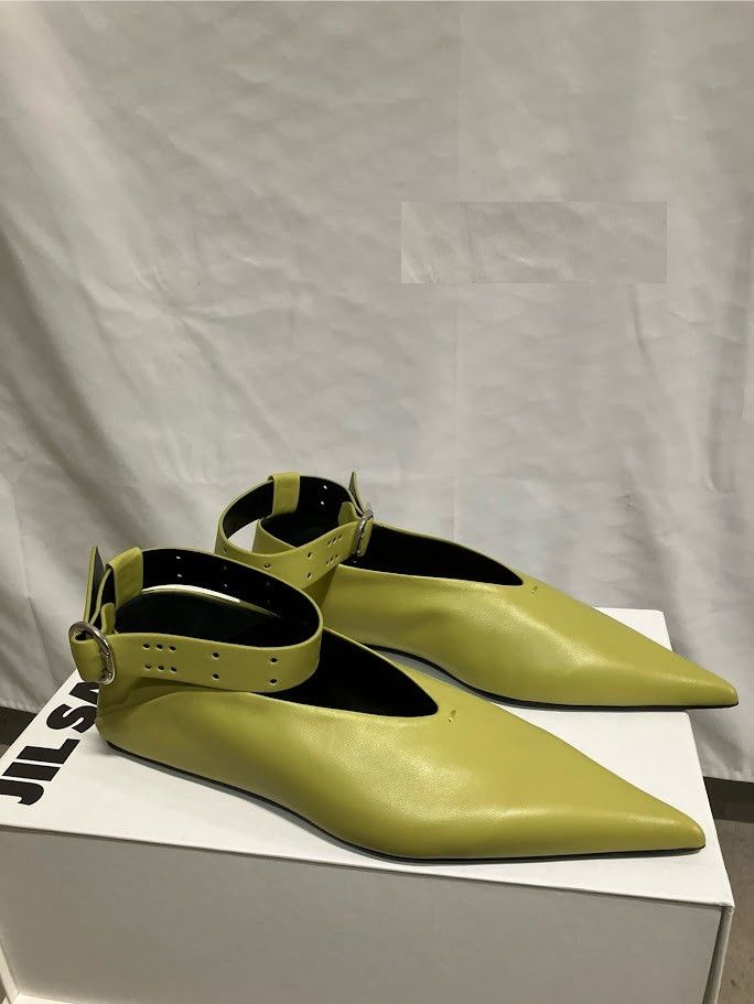 Jil Sander o1loc1c1124 Flats in Olive Size US 10 / IT 40 - 1 Preview