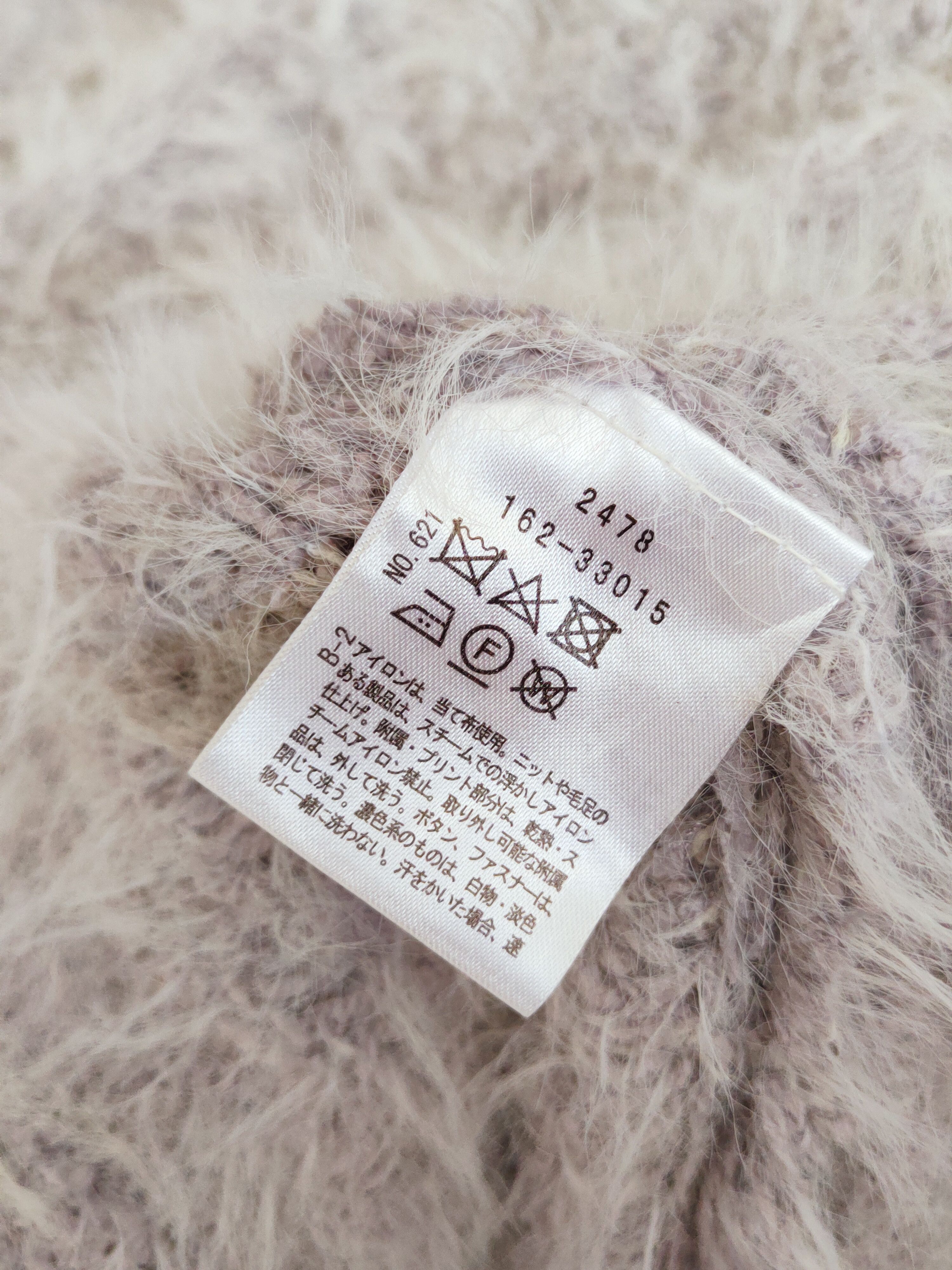 Japanese Brand × Vintage VINTAGE RARE OZOC Dark Gray Fur Mohair Knitwear Cardigan Size L / US 10 / IT 46 - 13 Thumbnail
