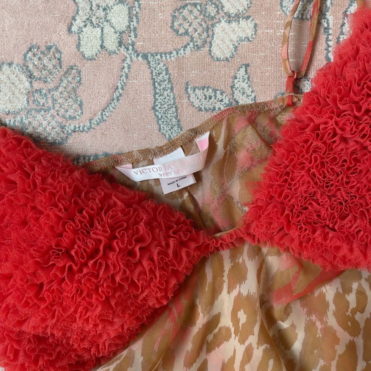 Victoria's Secret Victoria’s Secret Leopard Chiffon Slip Dress (M–L) Size L / US 10 / IT 46 - 12 Thumbnail