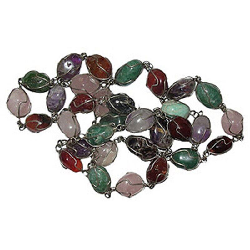 Designer Gemstone Wire Wrap Flapper Necklace Size ONE SIZE - 1 Thumbnail