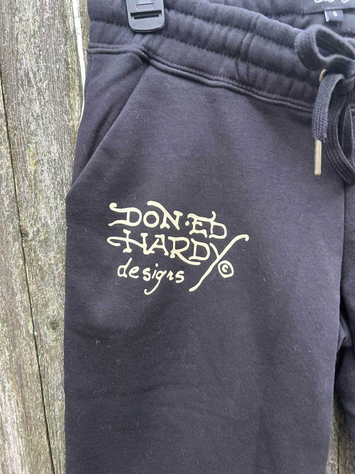 Designer × Ed Hardy Authentic Ed Hardy NYC Skull Flare Pants XL Size 34" / US 12 / IT 48 - 3 Thumbnail