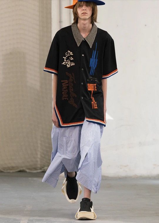 image of Namesake 23Ss Warm Up Shirt in Black, Men's (Size Small)