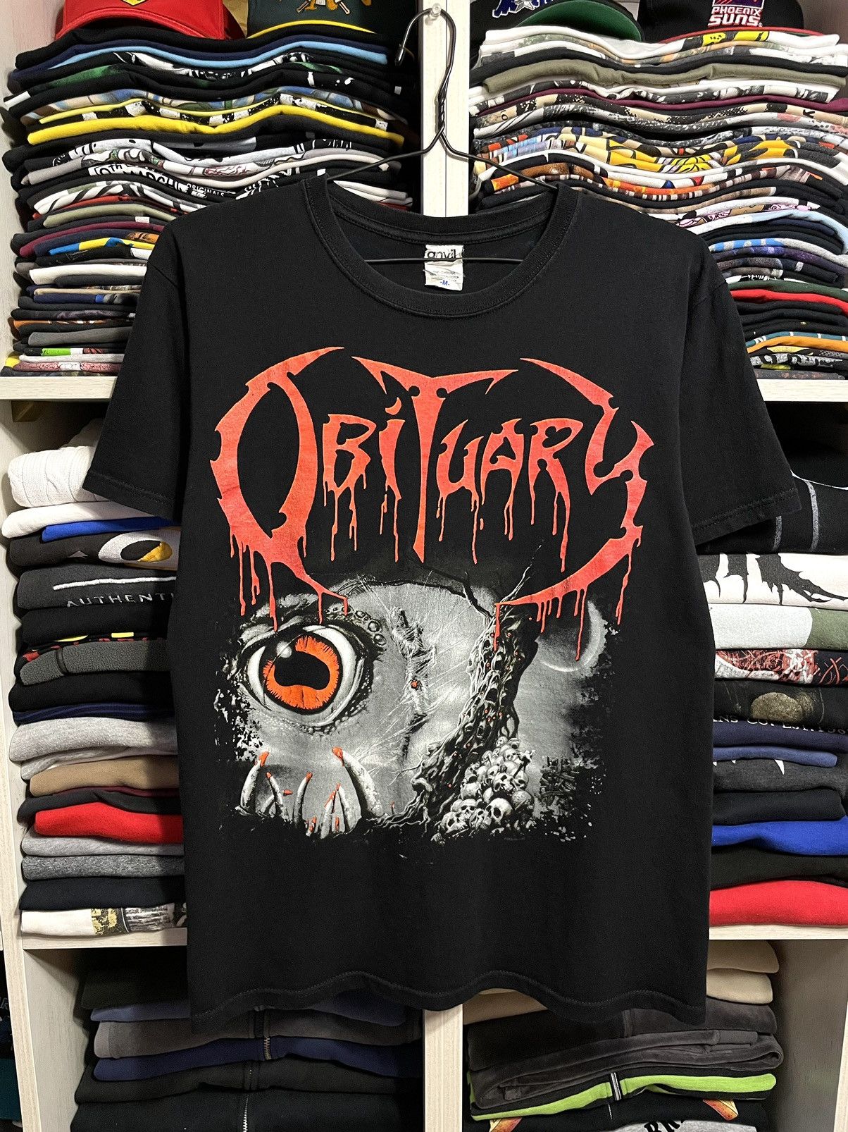 Band Tees Vintage 2005 Obituary Cause Of Death Metal Band T-Shirt Size US M / EU 48-50 / 2 - 7 Thumbnail