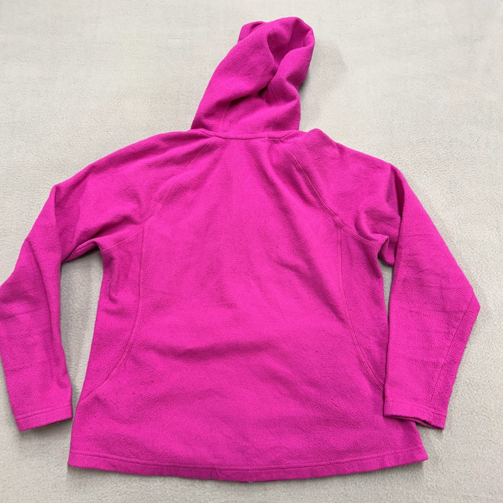 The North Face The North Face Jacket Womens Large Pink Fleece Full Zip Hooded Outdoor Size L / US 10 / IT 46 - 4 Thumbnail
